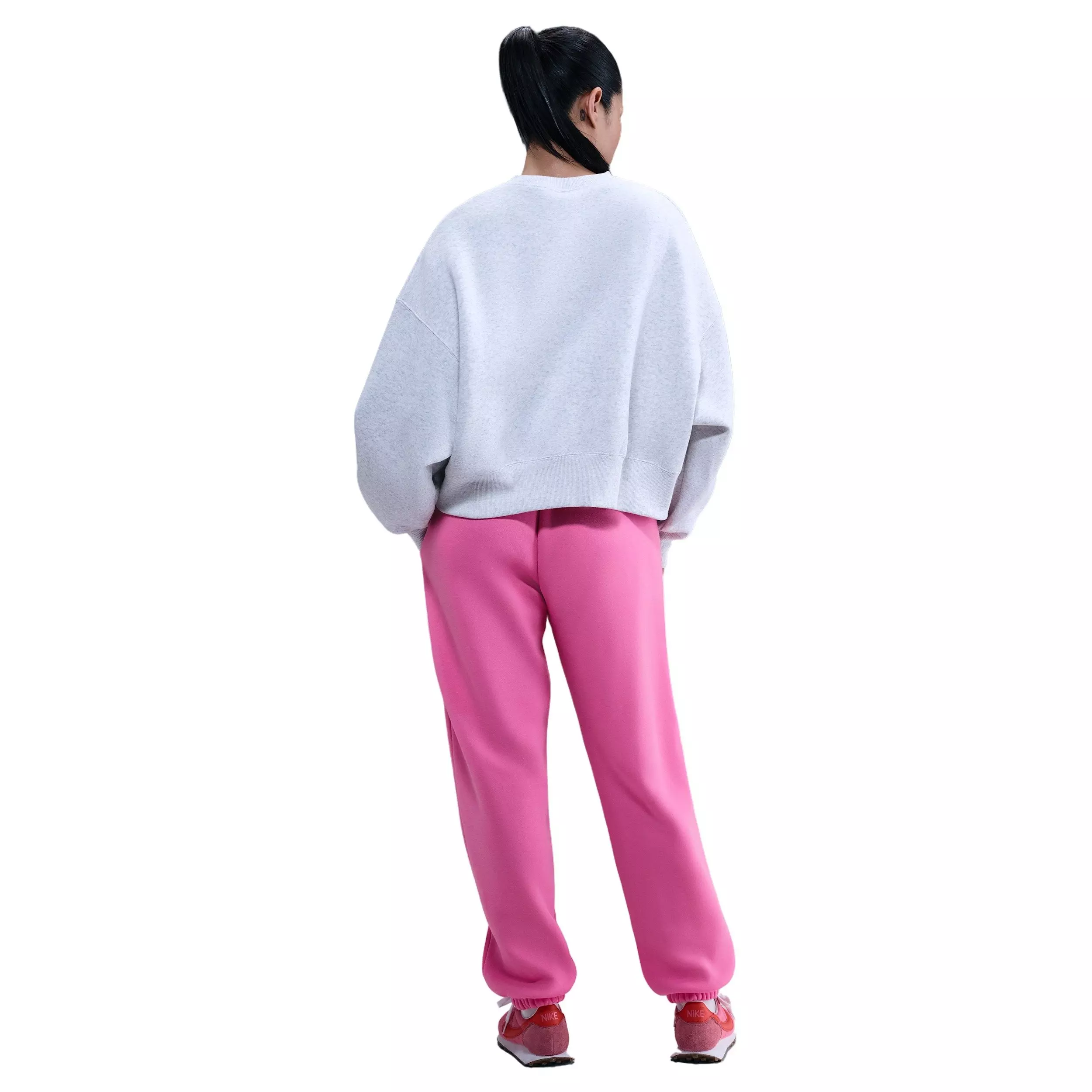 Nike Women's Sportswear Phoenix Fleece High-Waisted Oversized Sweatpants - Pink - PINK