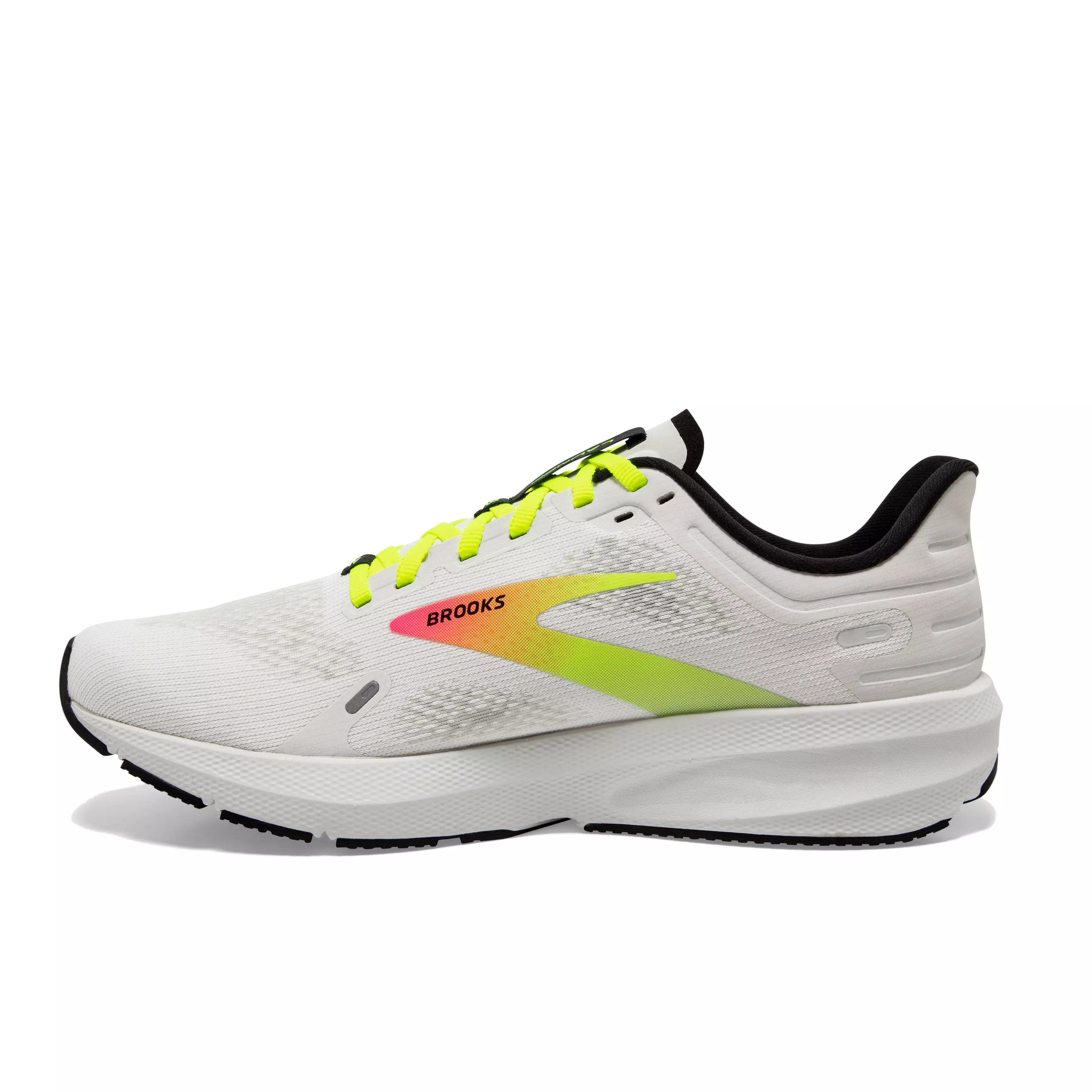 Brooks Launch 9 "White/Yellow/Pink" Men's Running Shoe - WHITE/YELLOW/PINK