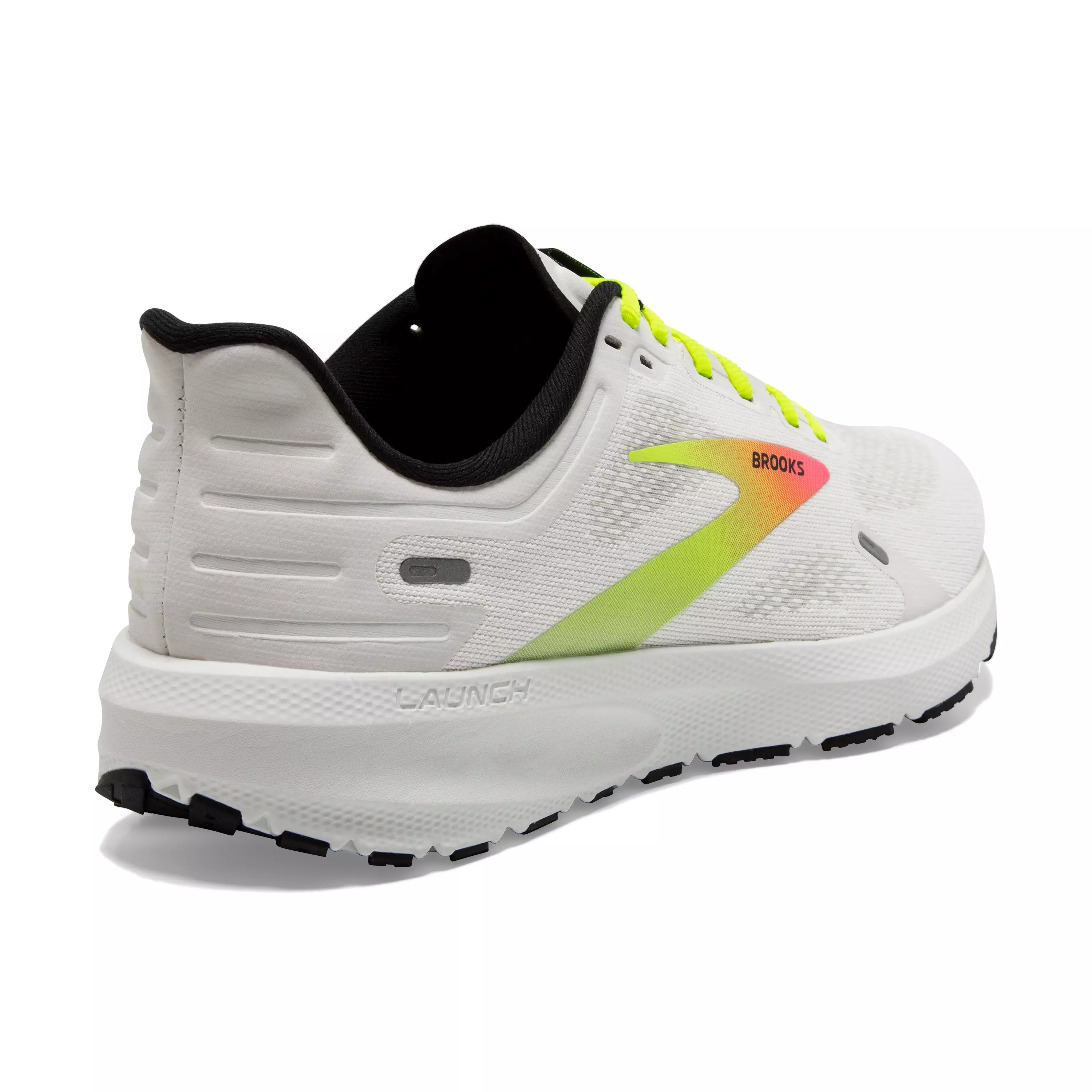 Brooks Launch 9 "White/Yellow/Pink" Men's Running Shoe - WHITE/YELLOW/PINK