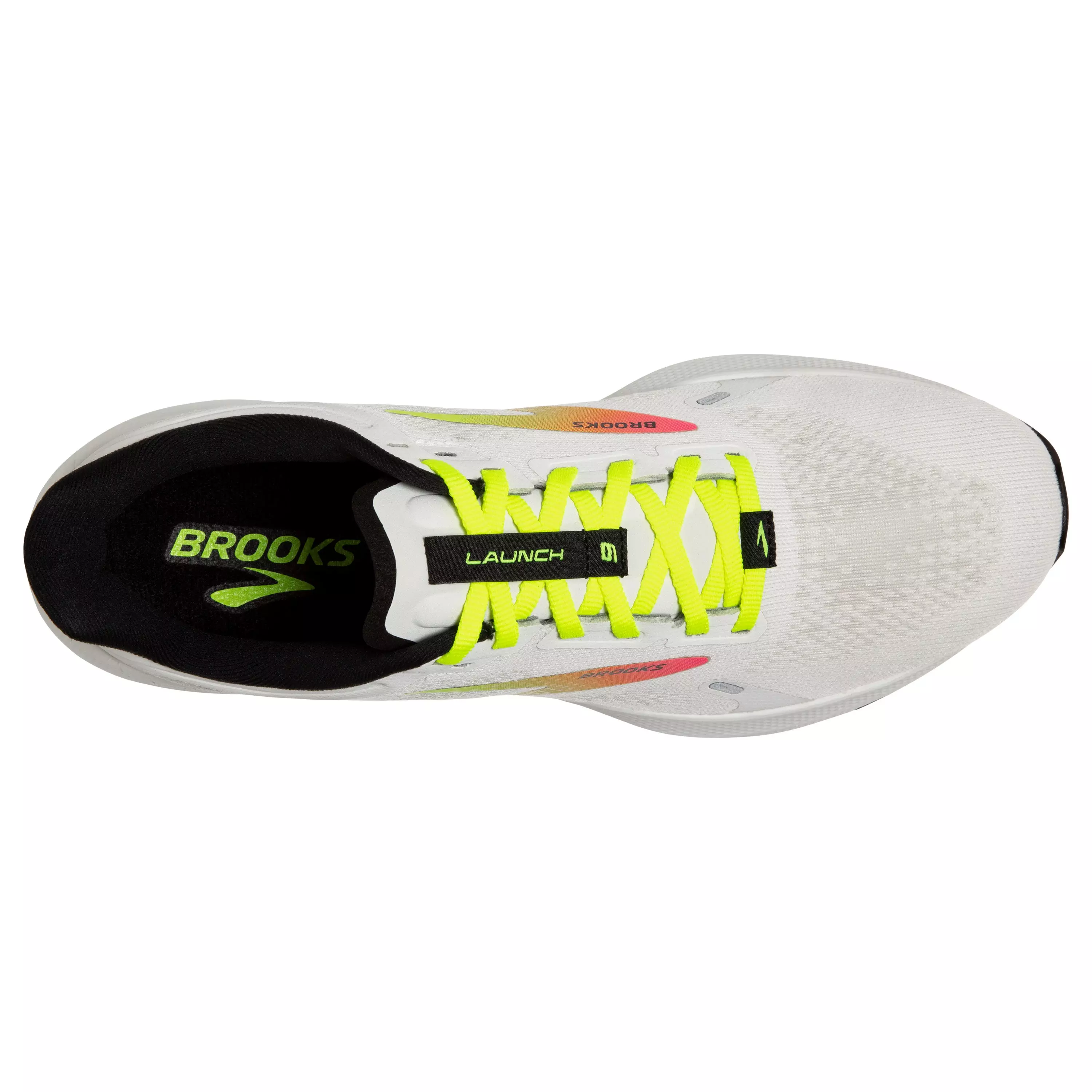 Brooks Launch 9 "White/Yellow/Pink" Men's Running Shoe - WHITE/YELLOW/PINK