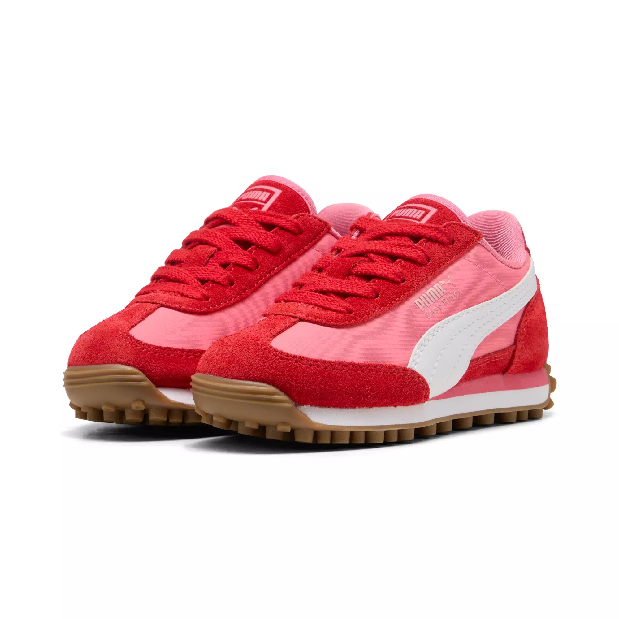 PUMA Easy Rider Love "Magic Rose/For All Time Red/PUMA White" Preschool Girls' Shoe - ROSE/RED/WHITE