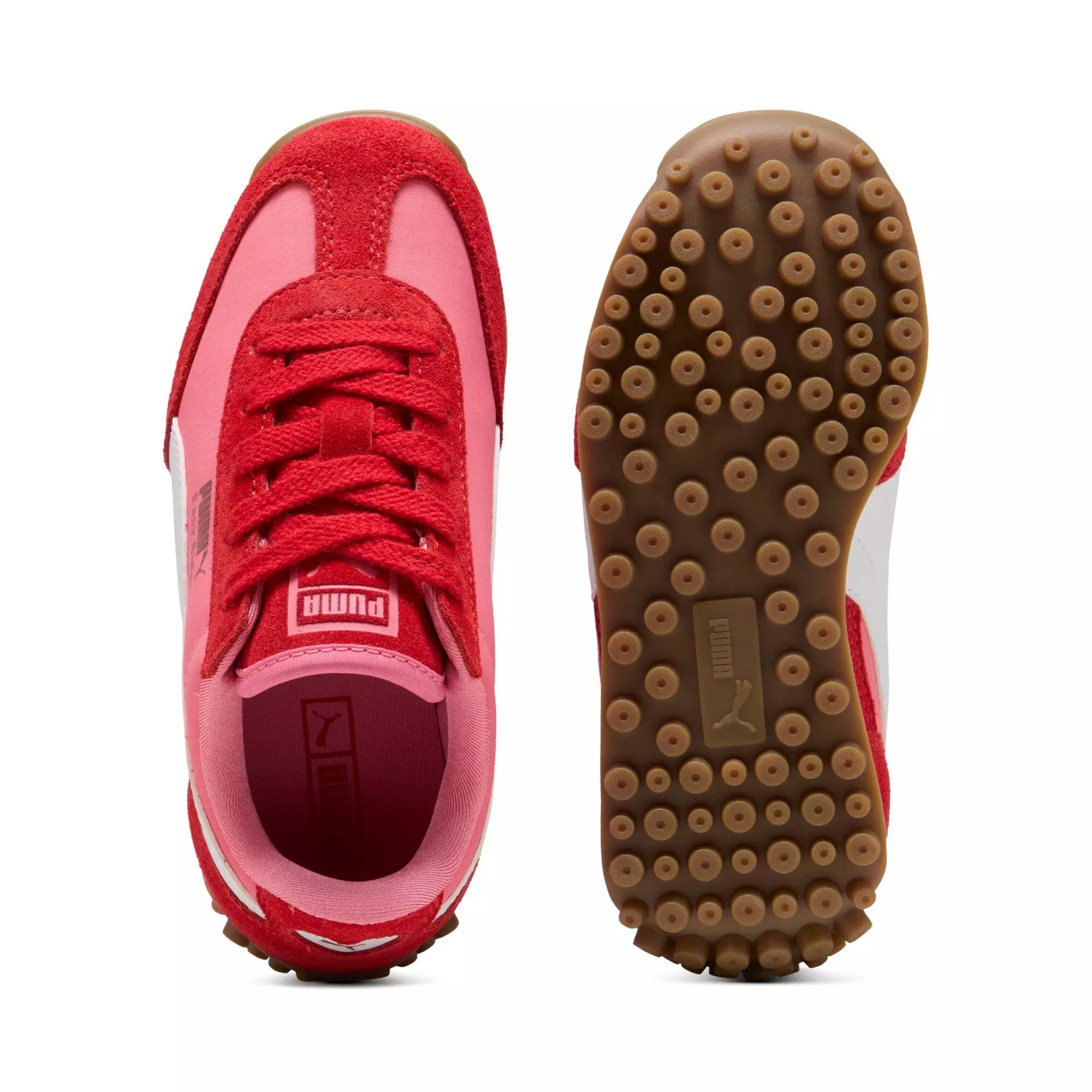 PUMA Easy Rider Love "Magic Rose/For All Time Red/PUMA White" Preschool Girls' Shoe - ROSE/RED/WHITE