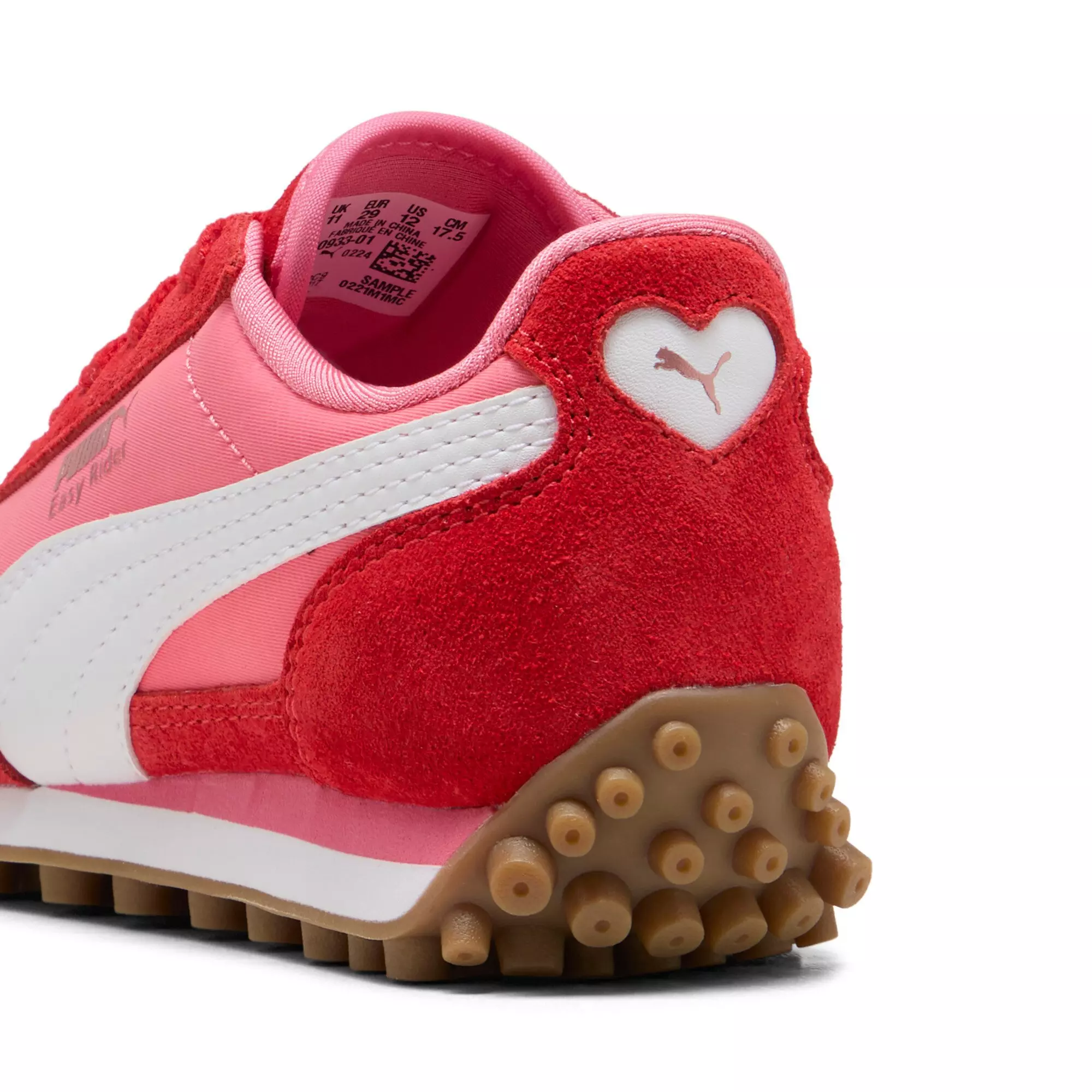 PUMA Easy Rider Love "Magic Rose/For All Time Red/PUMA White" Preschool Girls' Shoe - ROSE/RED/WHITE