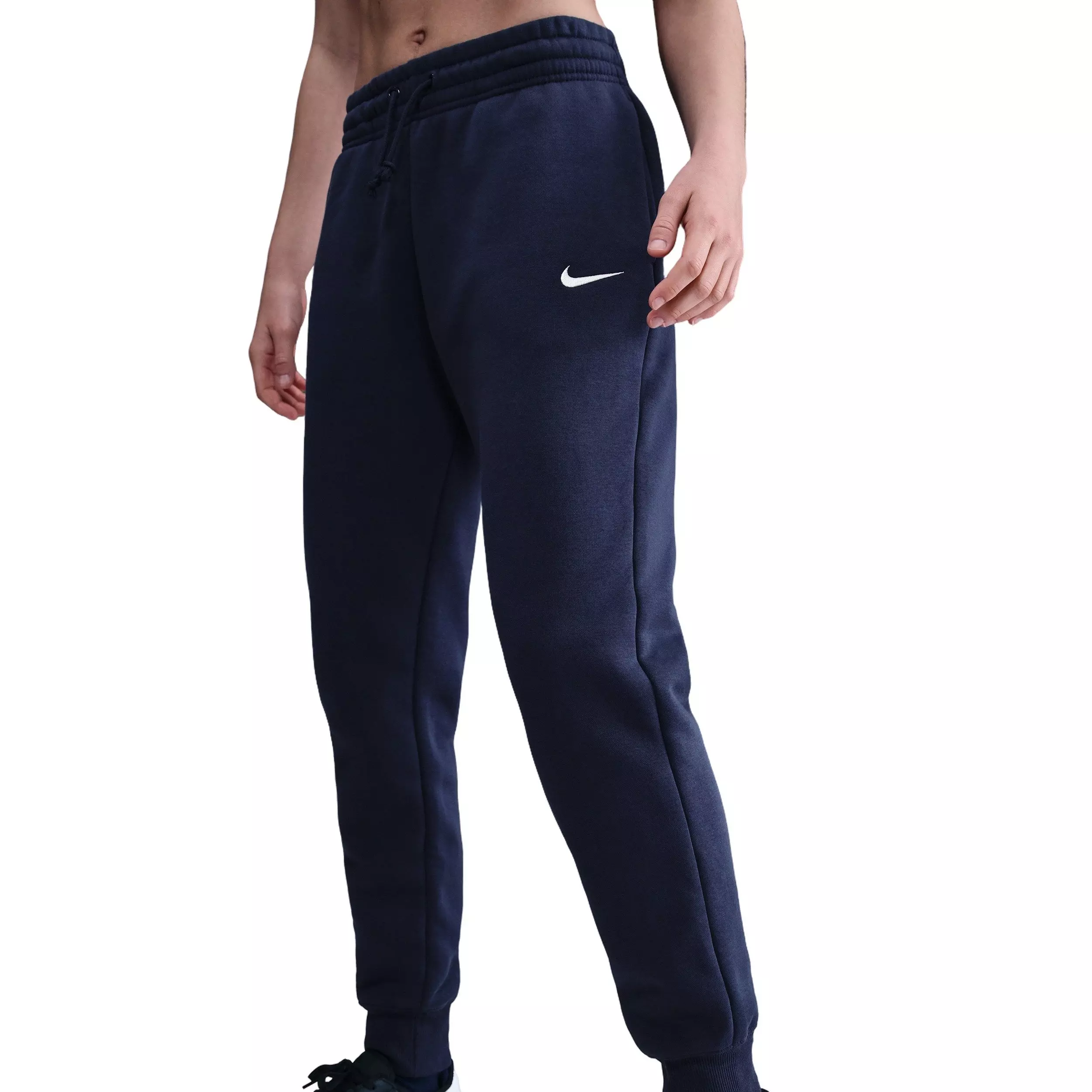 Nike Women's Sportswear Phoenix Fleece Mid-Rise Sweatpants - Navy - NAVY