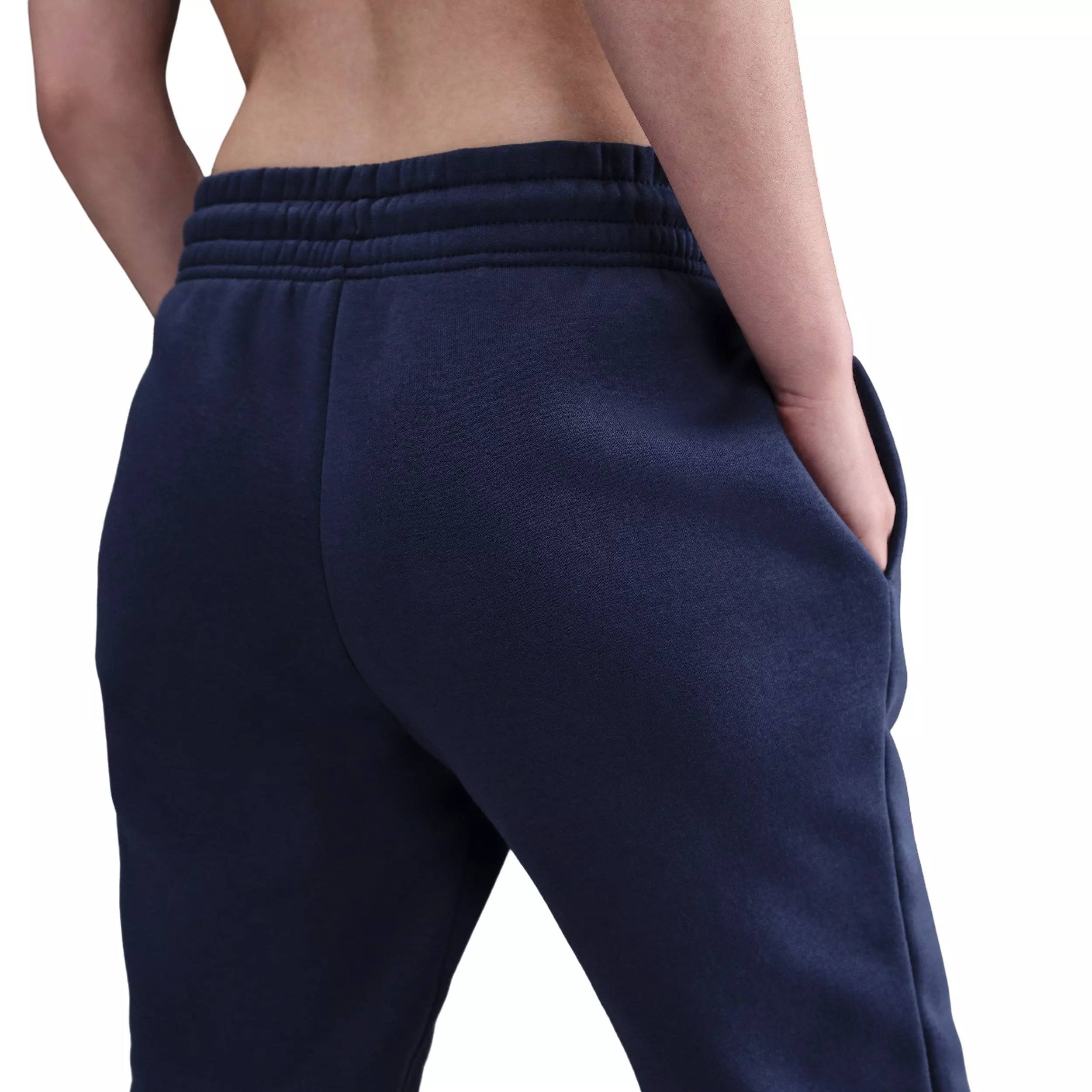 Nike Women's Sportswear Phoenix Fleece Mid-Rise Sweatpants - Navy - NAVY
