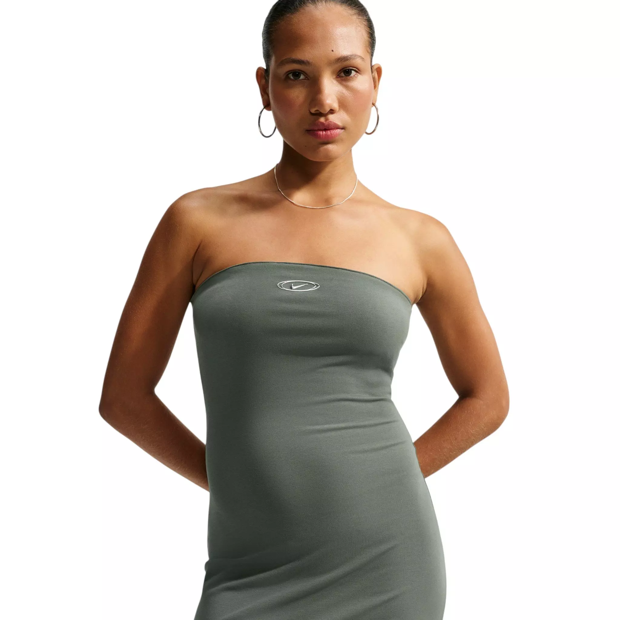 Nike Women's Sportswear Tight Tube Dress - Camo Green - CAMO GREEN