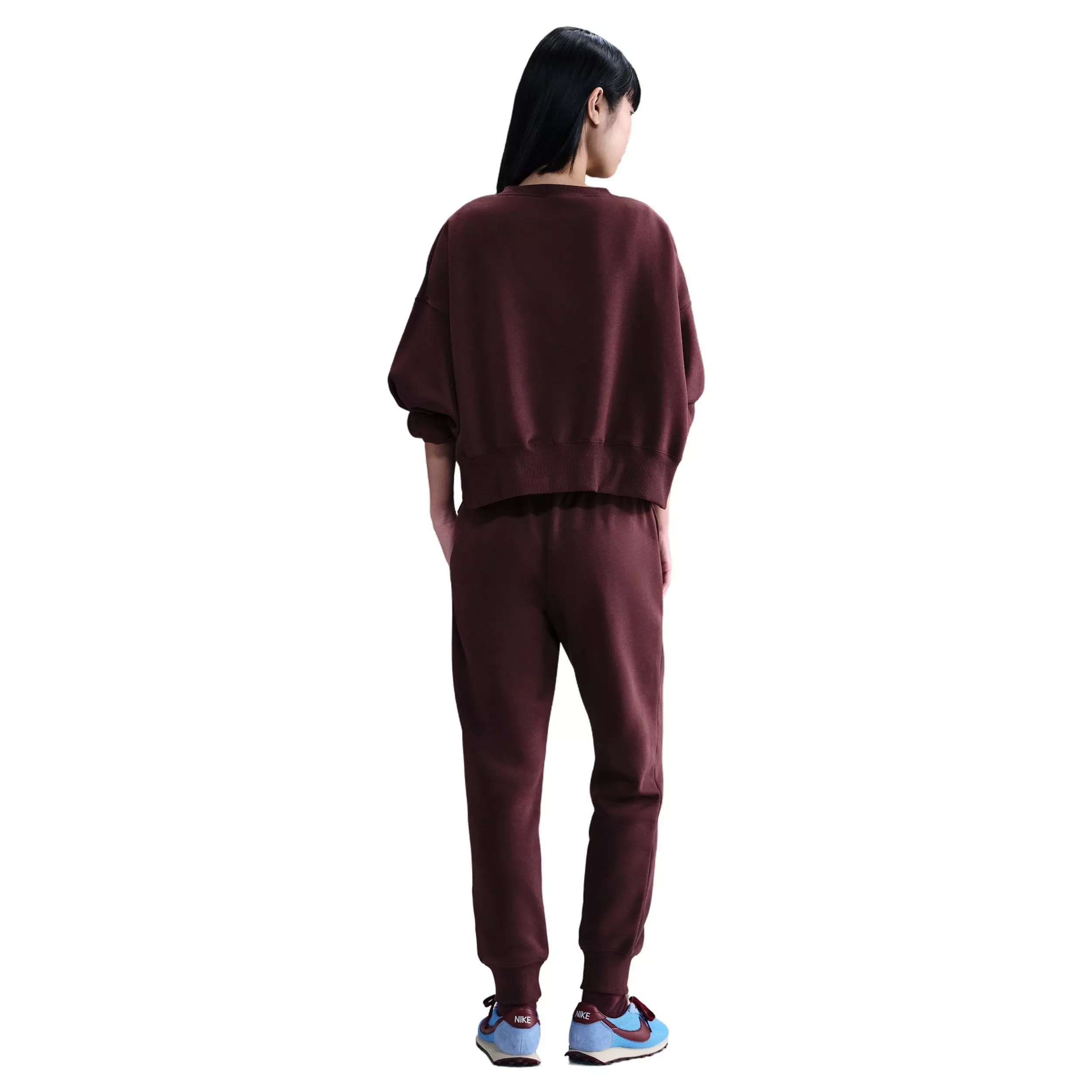 Nike Women's Sportswear Phoenix Fleece Mid-Rise Sweatpants - Red - RED