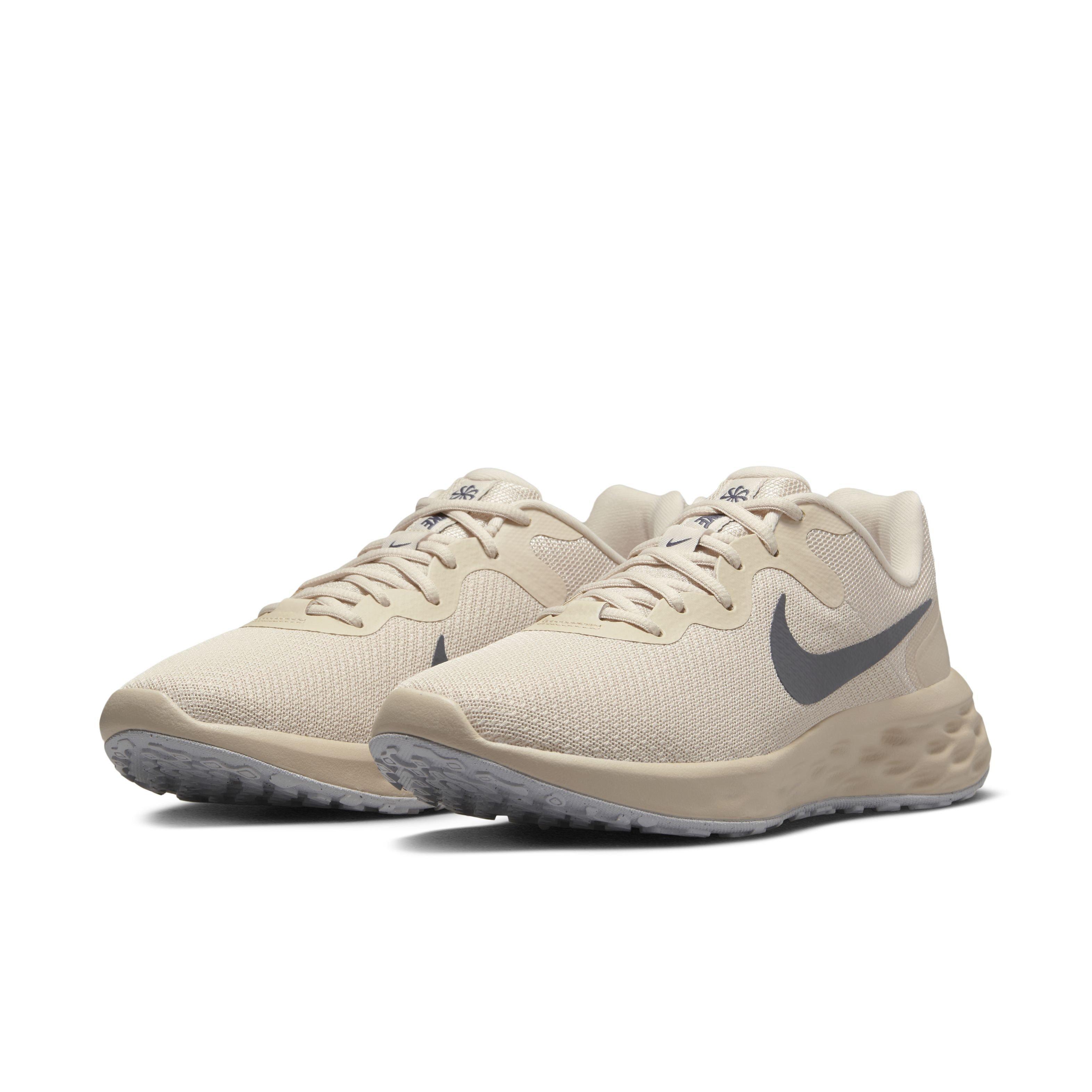 Nike Revolution 6 Next Nature "Oatmeal/Oxygen Purple/Gridiron" Men's Running Shoe - OATMEAL/PURPLE/GRIDIRON Thumbnail View 3