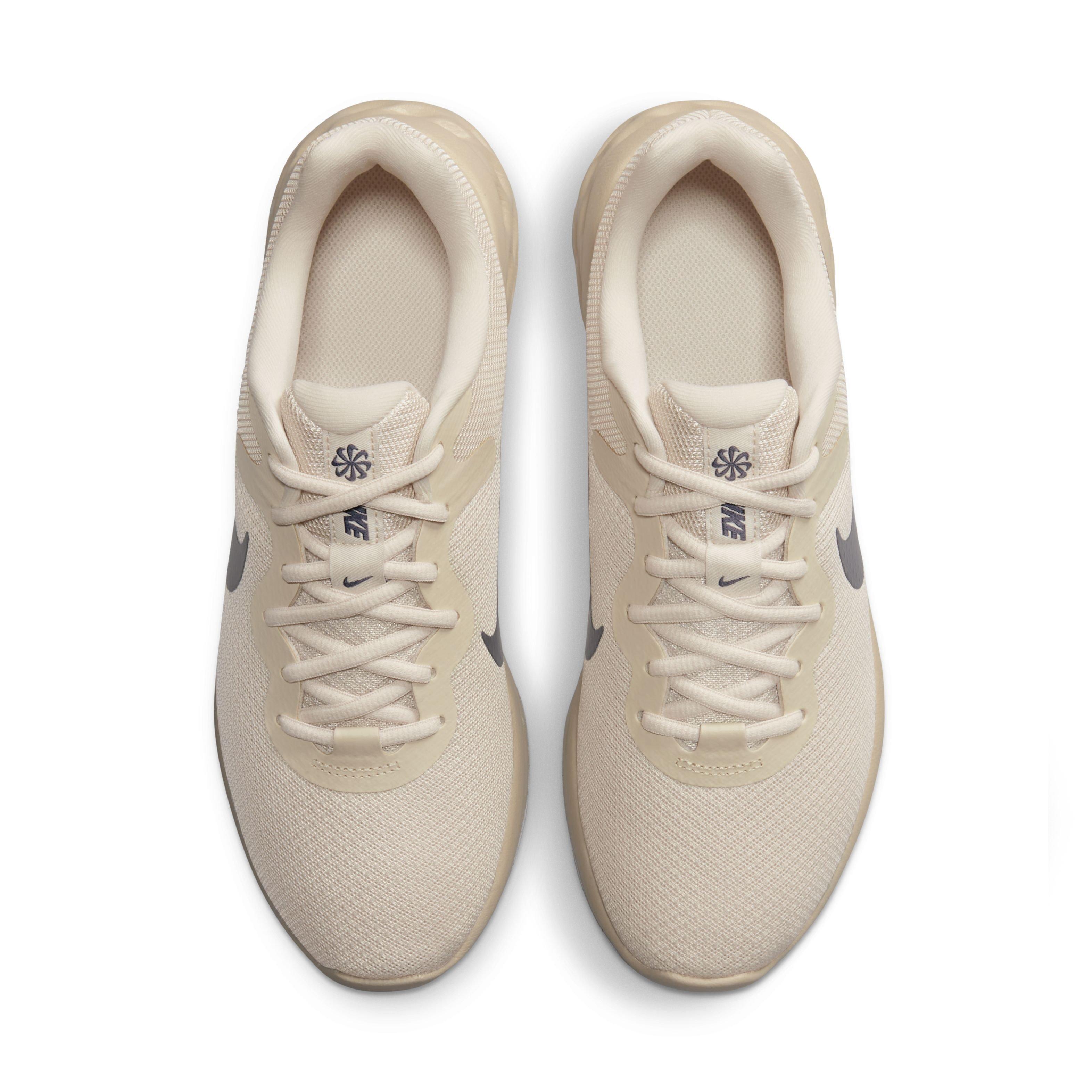 Nike Revolution 6 Next Nature "Oatmeal/Oxygen Purple/Gridiron" Men's Running Shoe - OATMEAL/PURPLE/GRIDIRON Thumbnail View 4