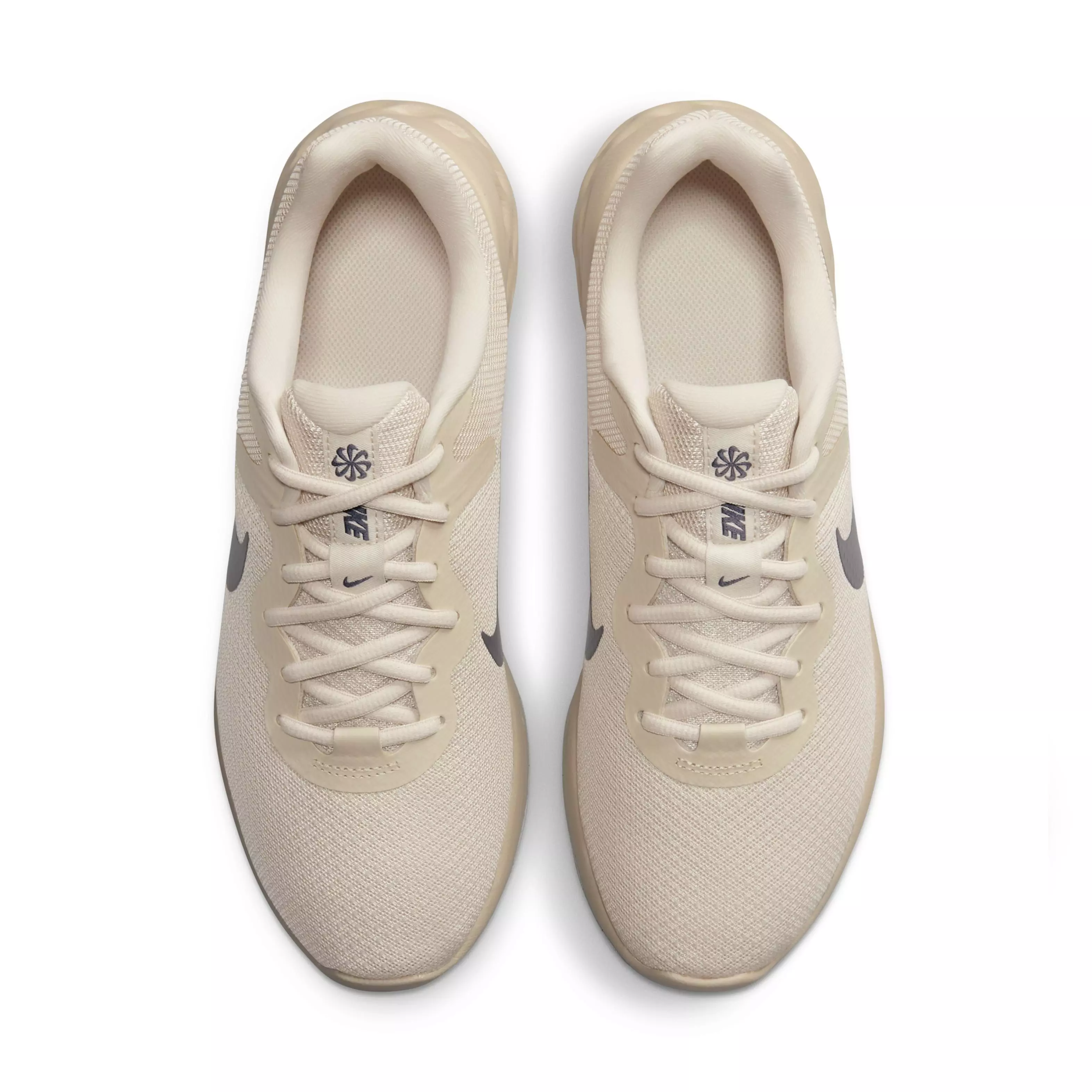 Nike Revolution 6 Next Nature "Oatmeal/Oxygen Purple/Gridiron" Men's Running Shoe - OATMEAL/PURPLE/GRIDIRON