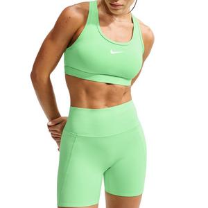 Nike Women's Swoosh Medium-Support Padded Sports Bra - Green - GREEN
