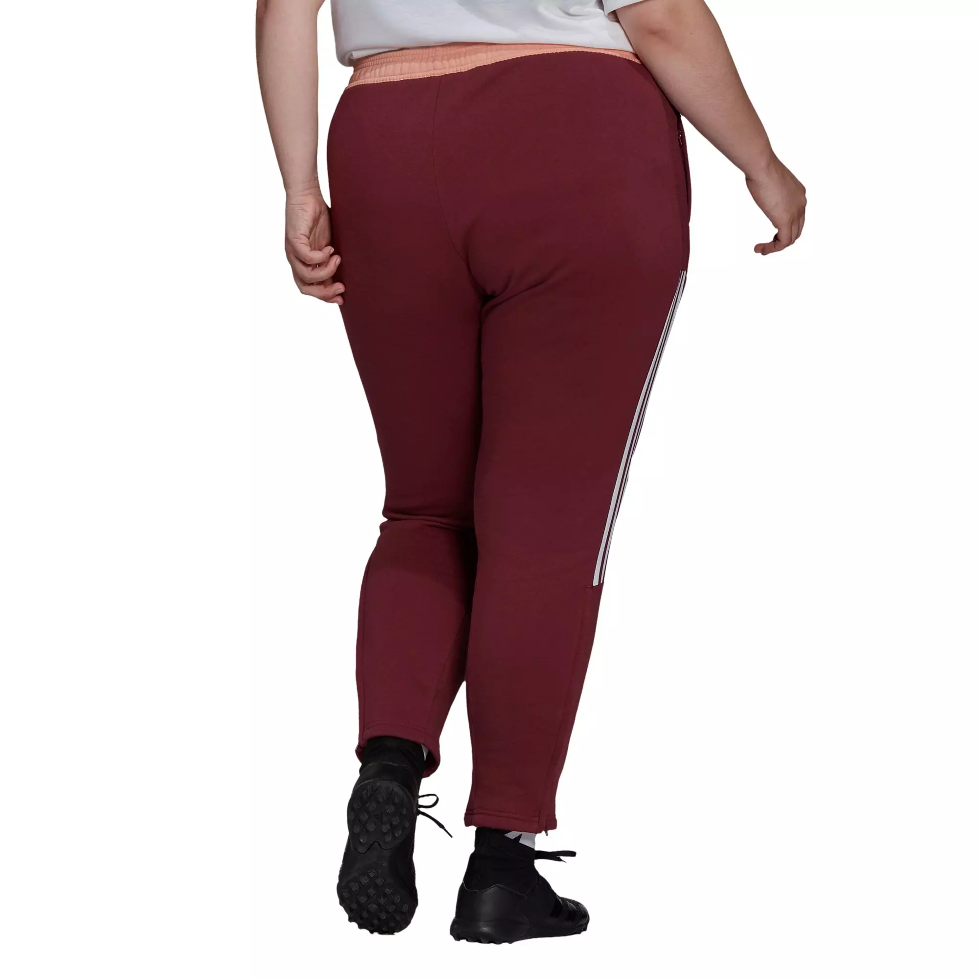 adidas Women's Tiro Winterized Crimson Track Pants-Plus Size - CRIMSON