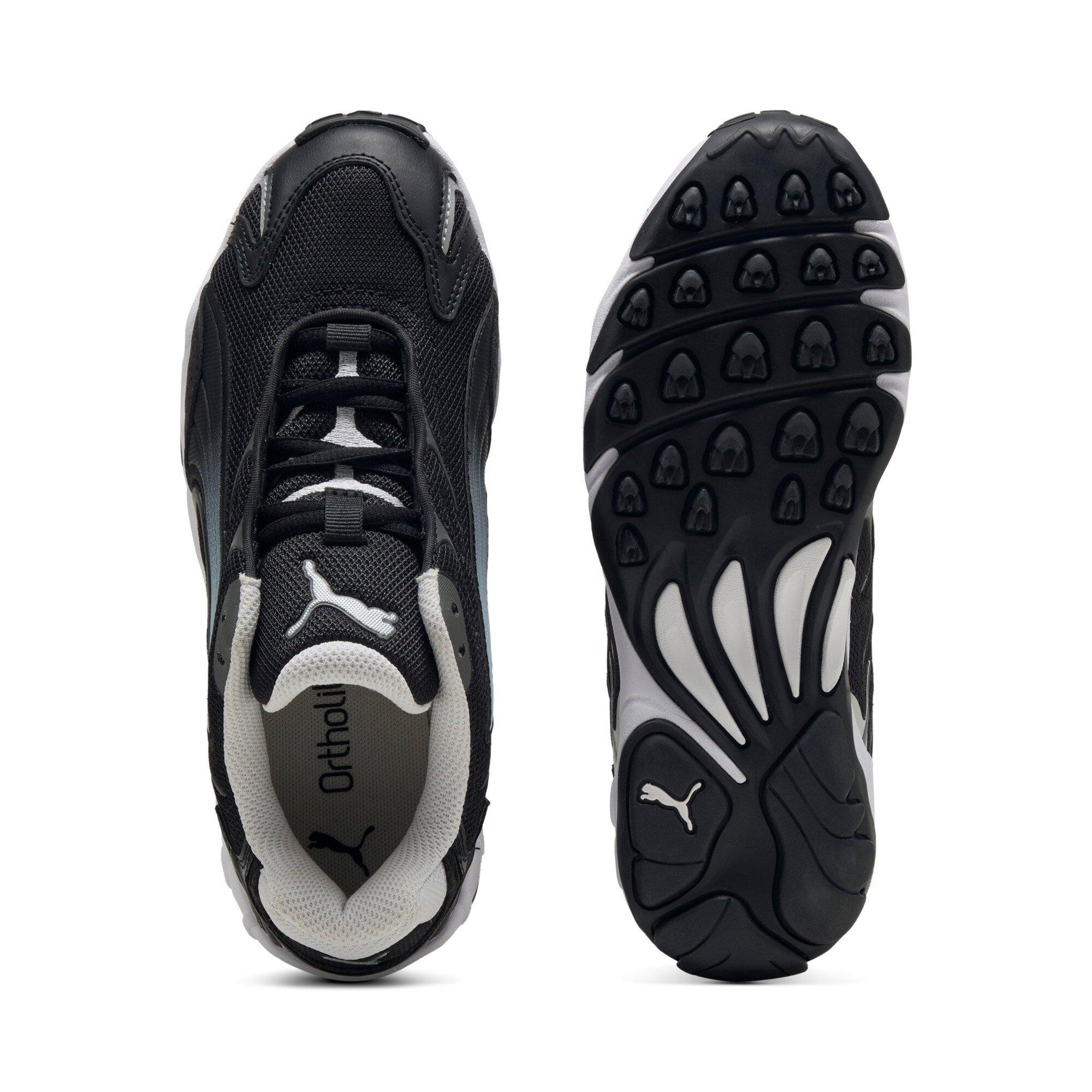 PUMA Inhale Core JR "Black/Grey" Grade School Boys' Shoe - BLACK/GREY Thumbnail View 4