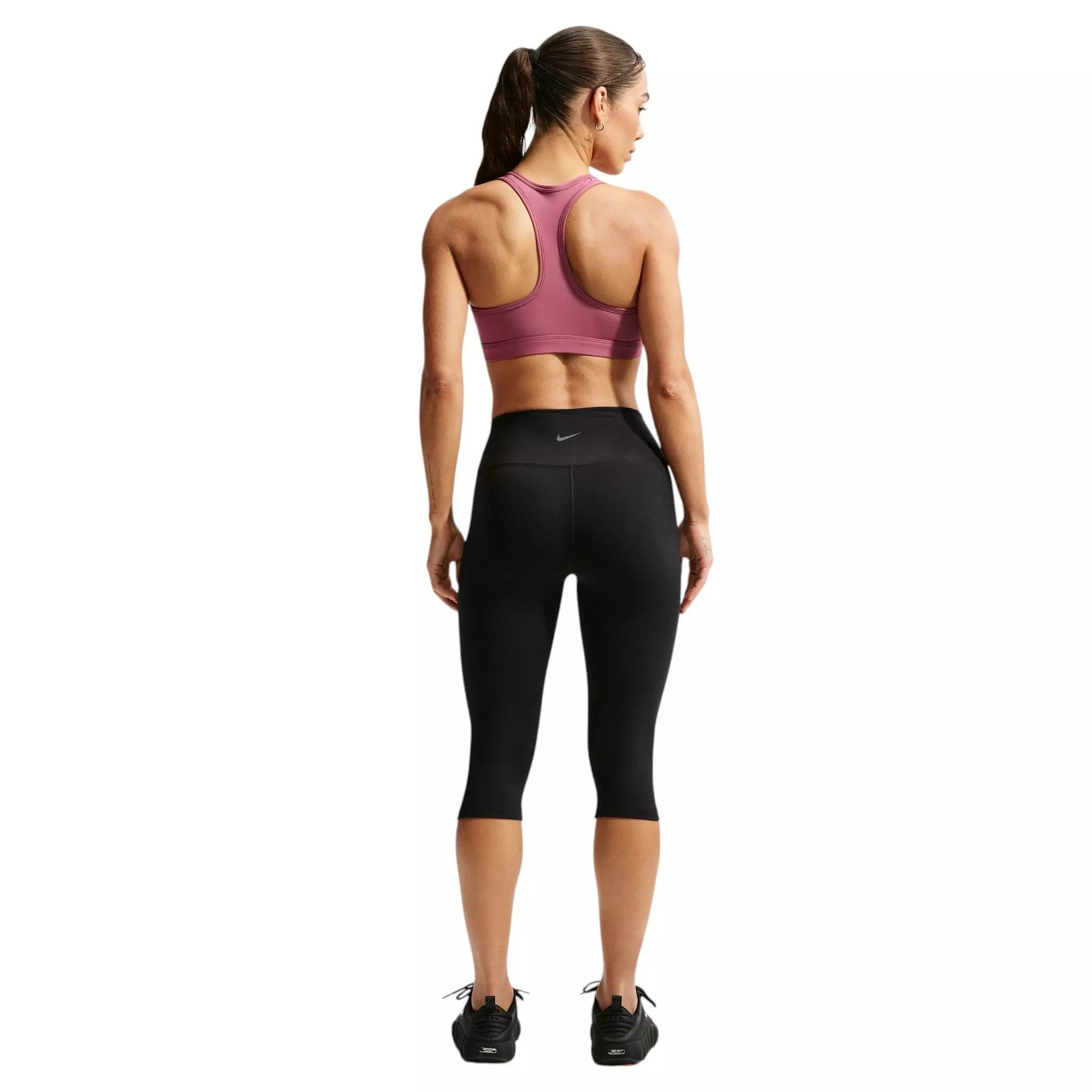 Nike Women's Swoosh Medium-Support Padded Sports Bra - Pink Smoke - PINK SMOKE