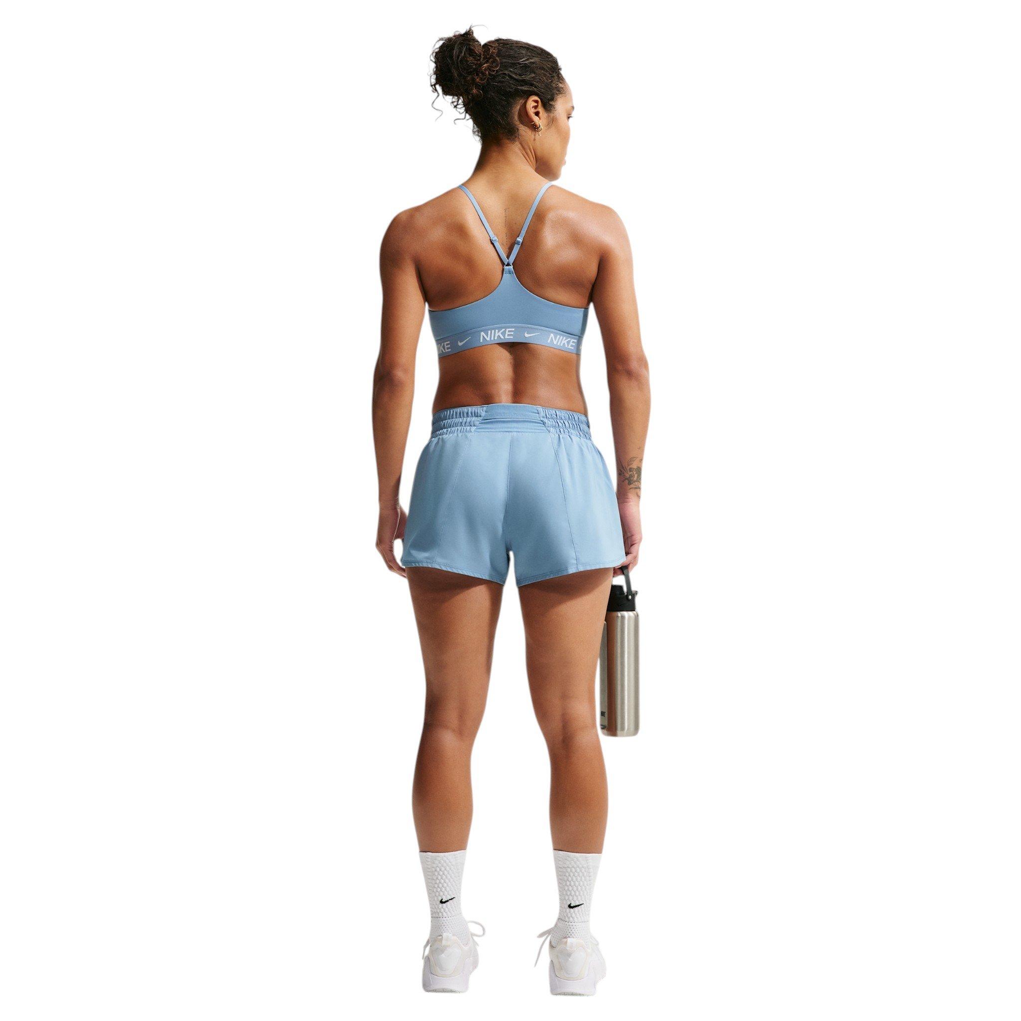 Nike Women's Indy Light Support Padded Adjustable Sports Bra - Blue - BLUE Thumbnail View 5