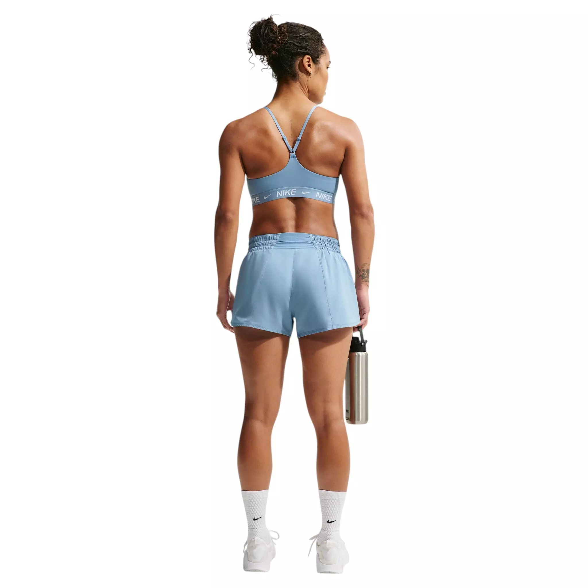 Nike Women's Indy Light Support Padded Adjustable Sports Bra - Blue - BLUE