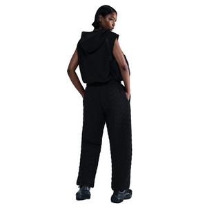 Nike Women's Sportswear Phoenix Fleece Oversized High-Waisted Jacquard Pants - Black