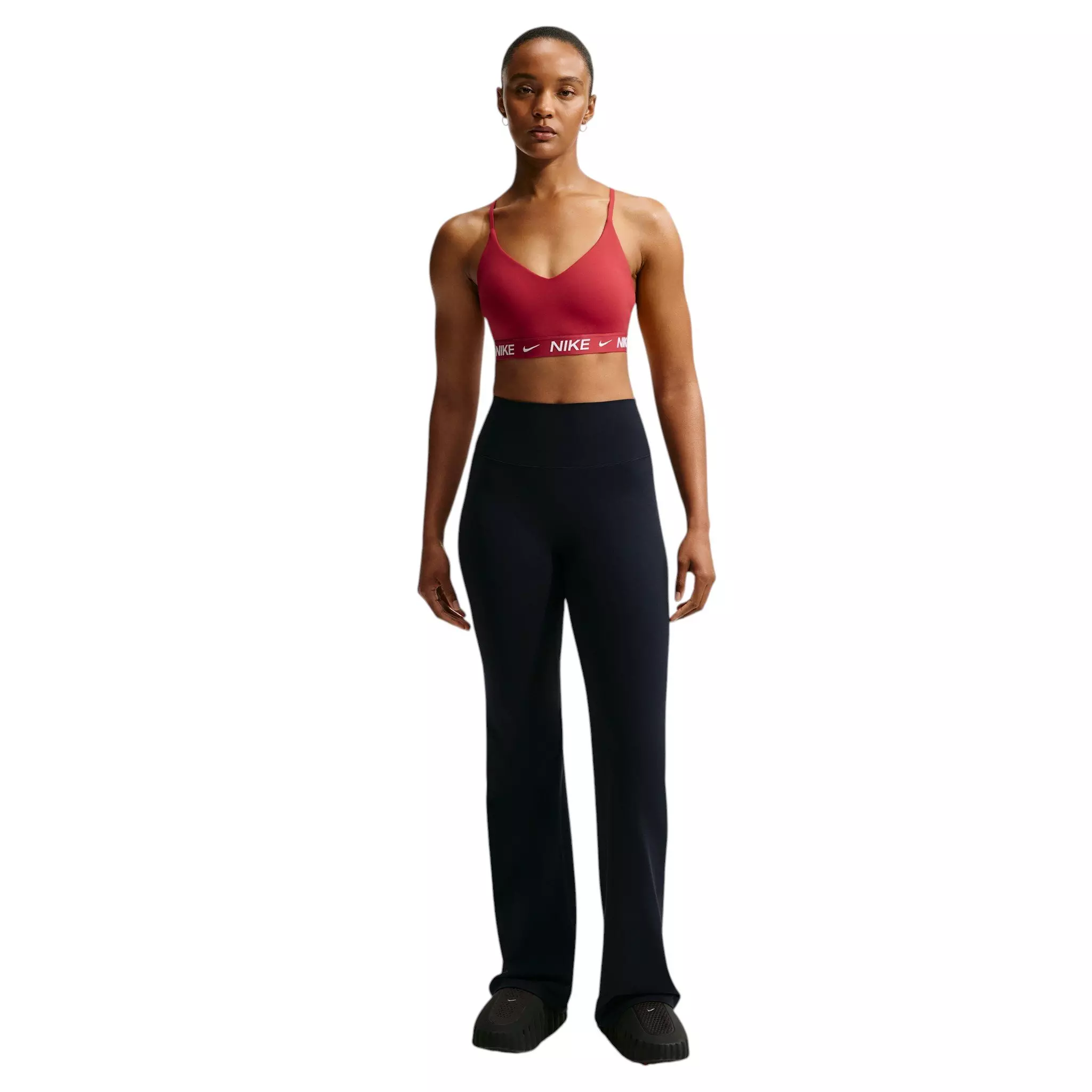Nike Women's Indy Light Support Padded Adjustable Sports Bra - Red - RED