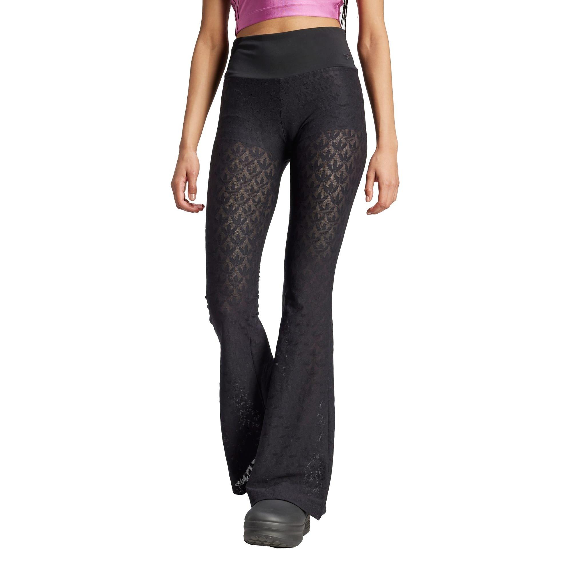 Adidas☆レディースパンツ☆FASHION MONOGRAM LACE FLARED PANTS adidas Women's Originals Fashion Monogram Lace Flared