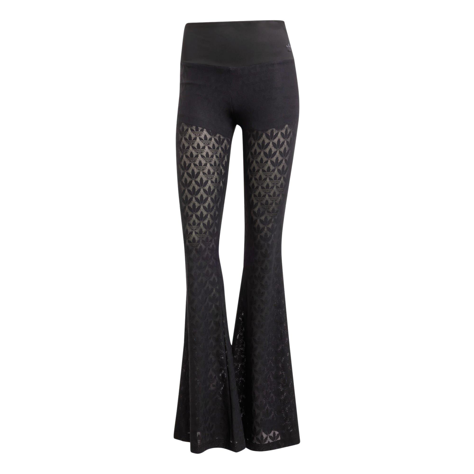 Adidas☆レディースパンツ☆FASHION MONOGRAM LACE FLARED PANTS adidas Women's Originals Fashion Monogram Lace Flared