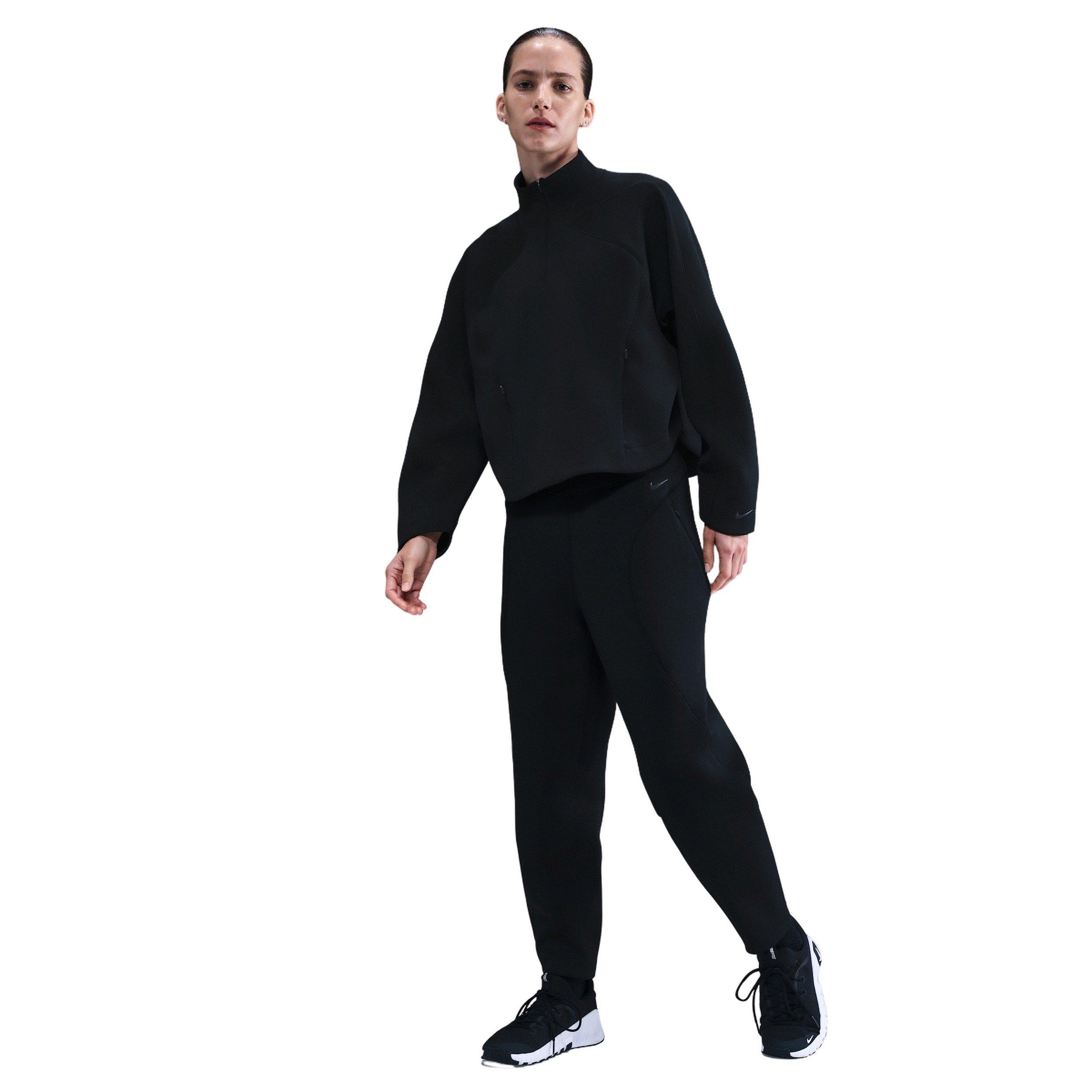 Nike Women's Universa Dri-FIT Mid-Rise Loose 7/8 Pants - Black - BLACK Thumbnail View 1