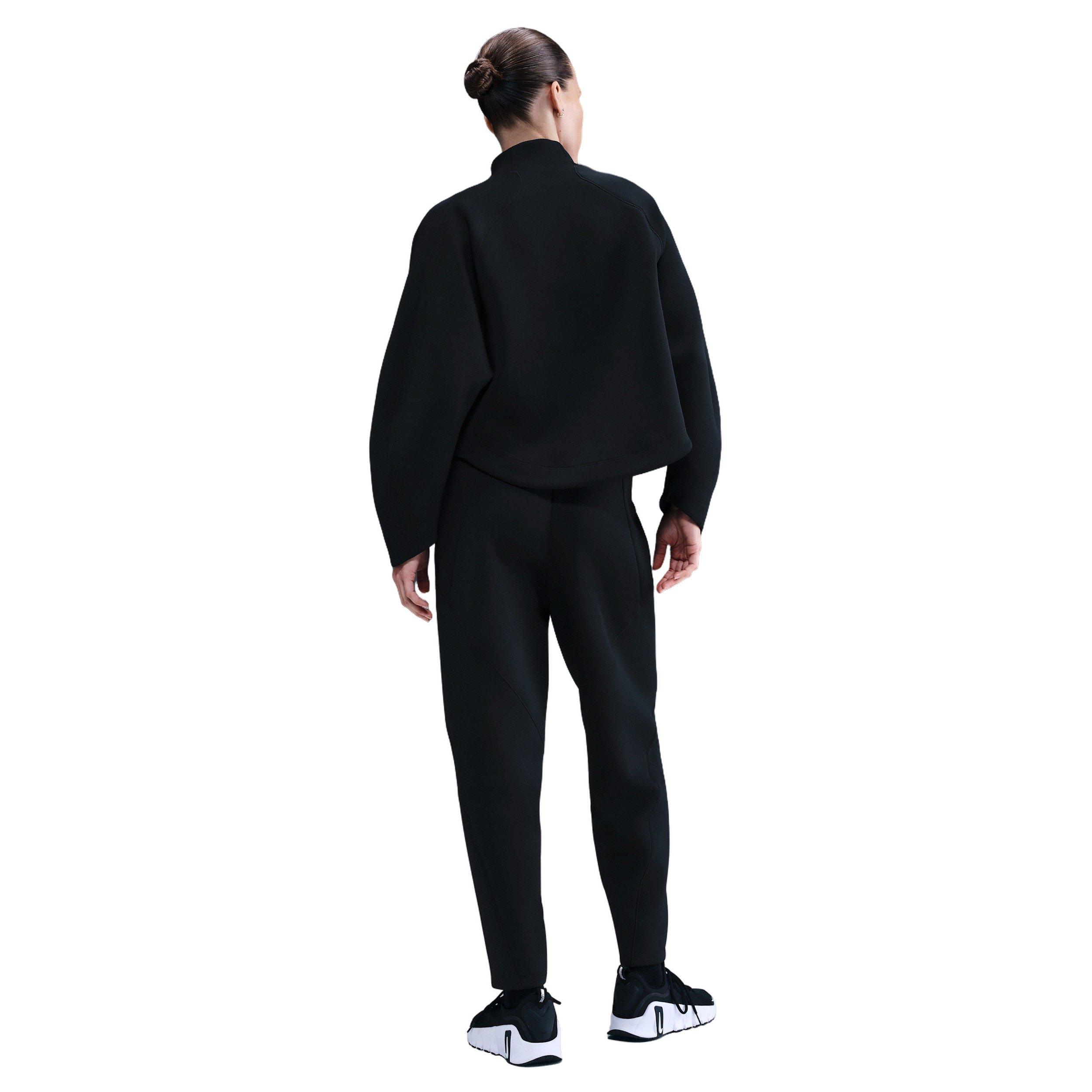 Nike Women's Universa Dri-FIT Mid-Rise Loose 7/8 Pants - Black - BLACK Thumbnail View 2