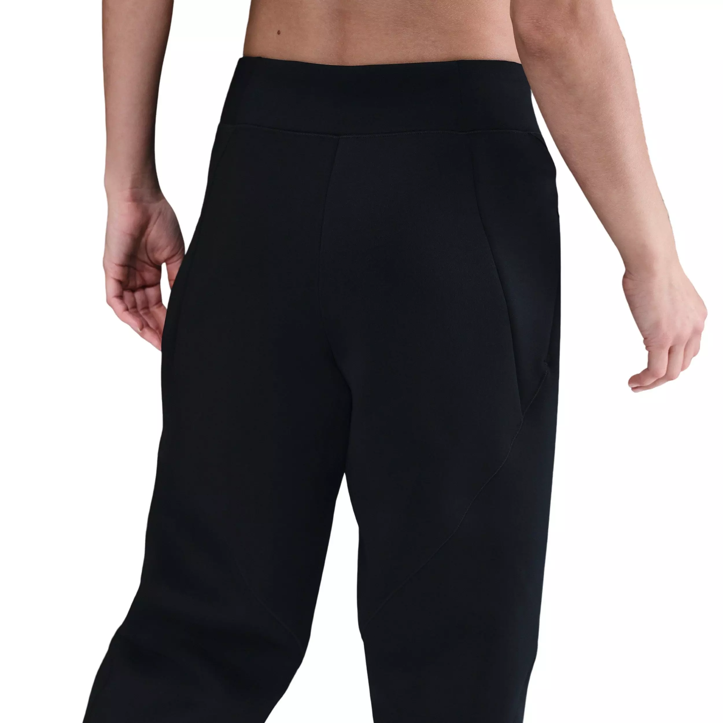 Nike Women's Universa Dri-FIT Mid-Rise Loose 7/8 Pants - Black - BLACK