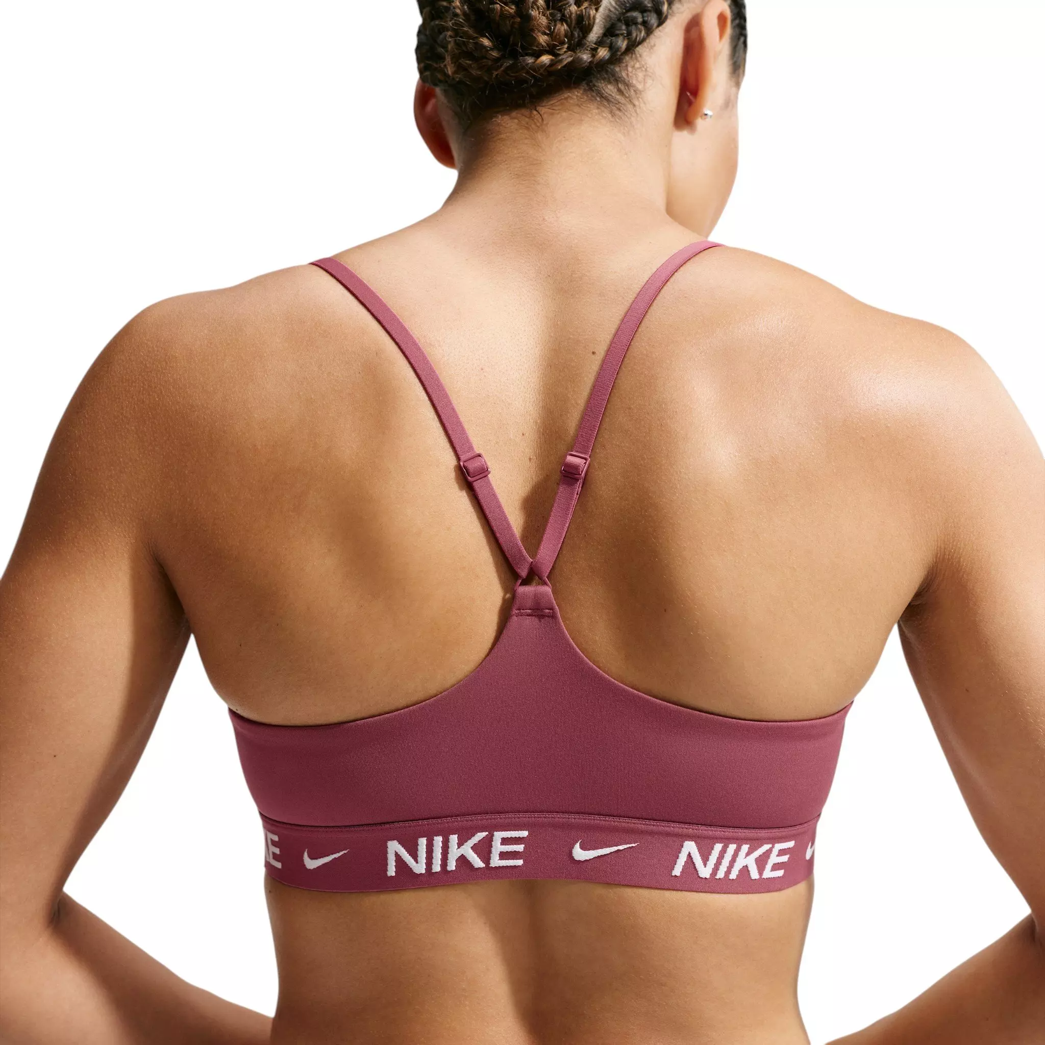 Nike Women's Indy Light Support Padded Adjustable Sports Bra - Pink Smoke - PINK SMOKE