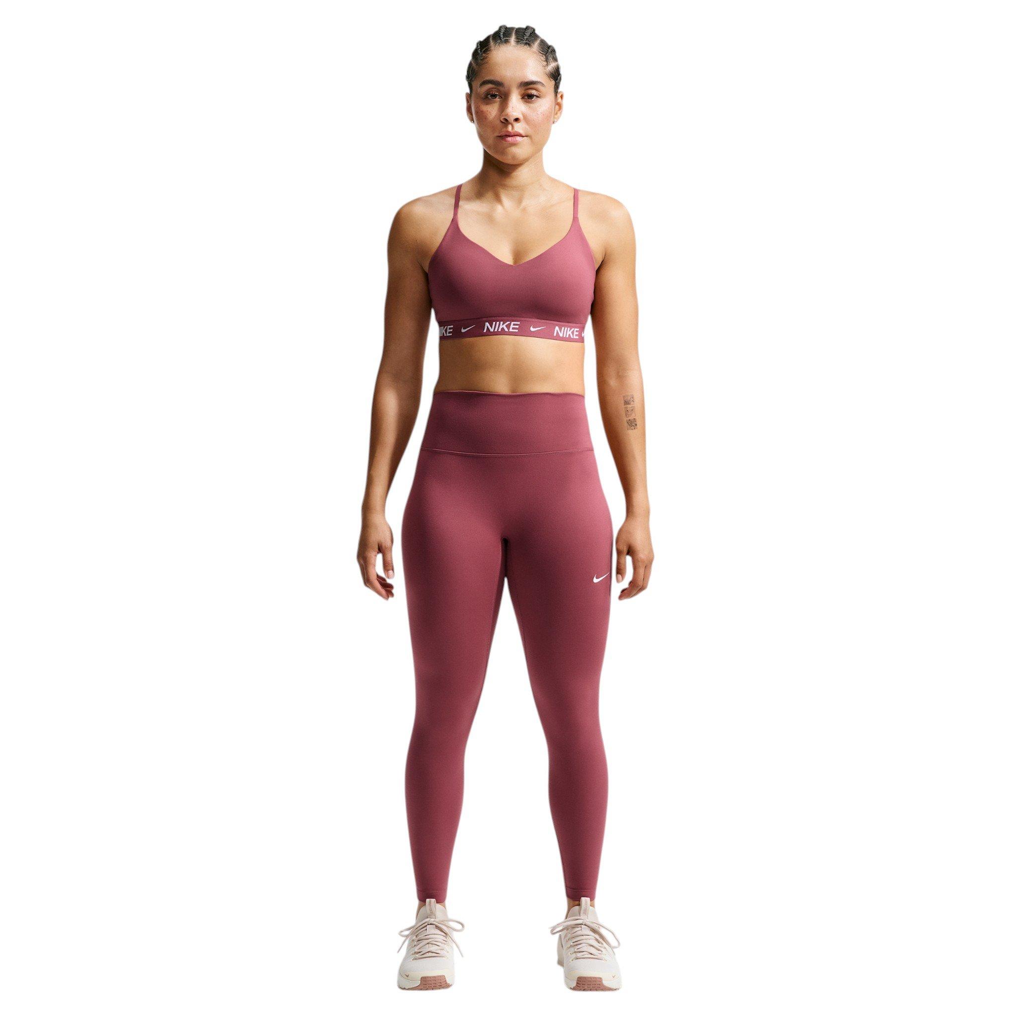 Nike Women's Indy Light Support Padded Adjustable Sports Bra - Pink Smoke - PINK SMOKE Thumbnail View 4