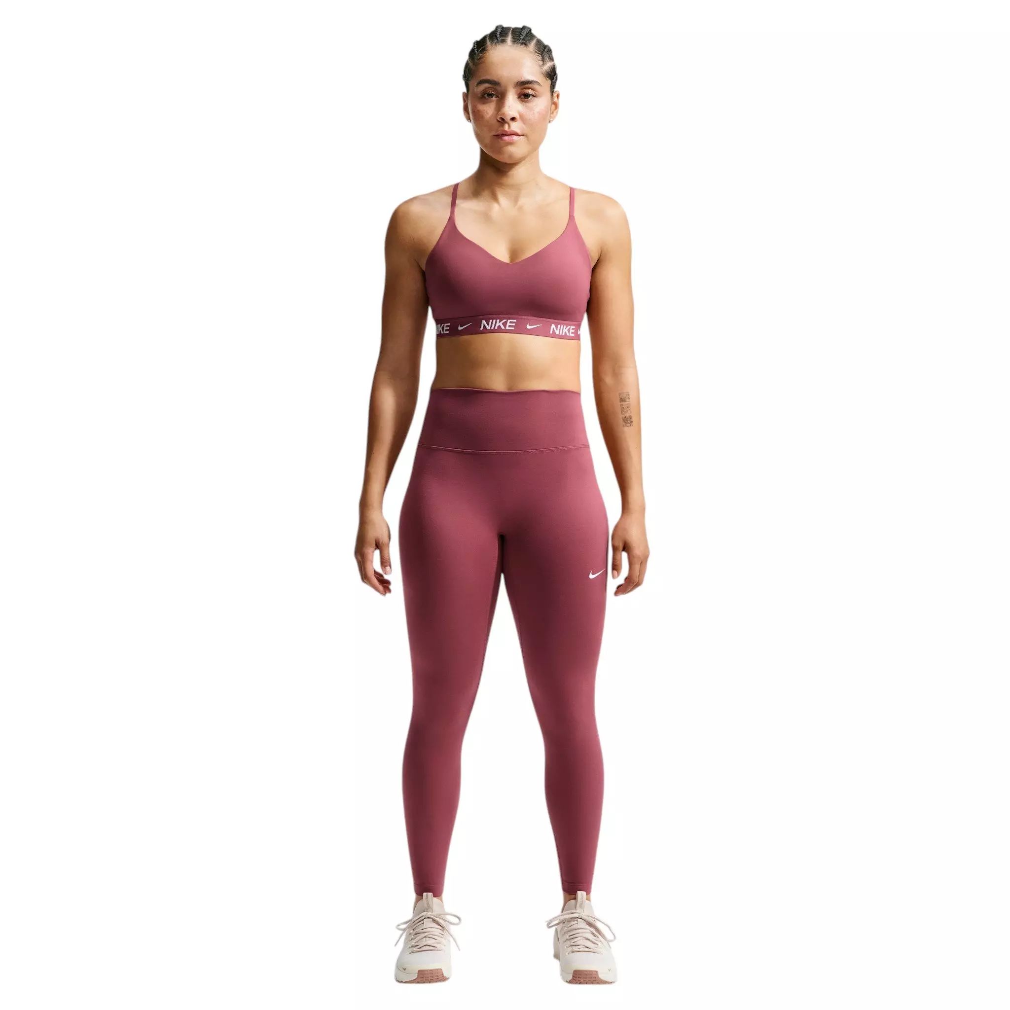 Nike Women's Indy Light Support Padded Adjustable Sports Bra - Pink Smoke - PINK SMOKE