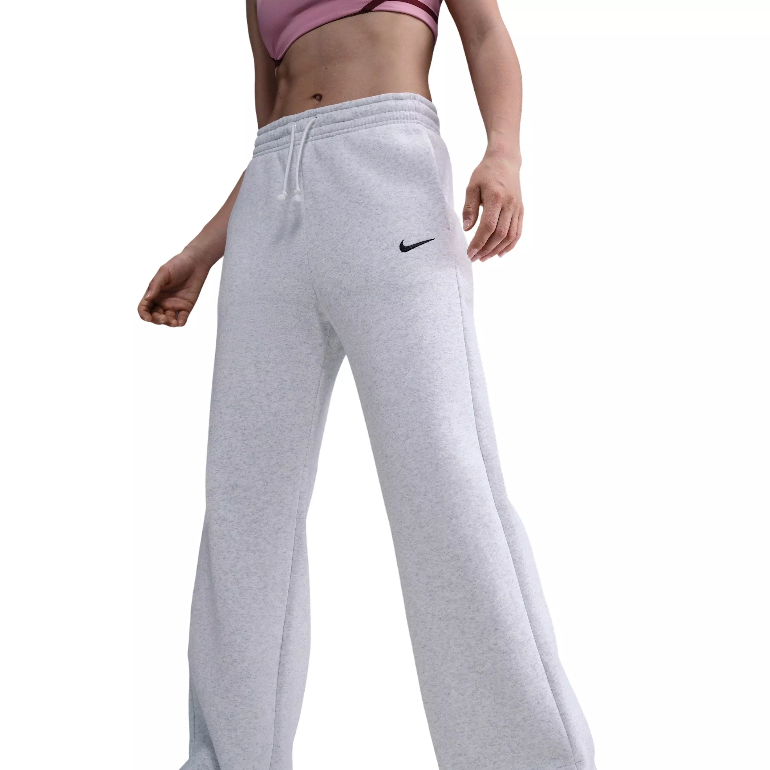 Nike Women's Sportswear Phoenix Fleece High-Waisted Wide-Leg Pants - Birch - BIRCH