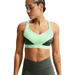 Nike Women's Indy High Support Padded Adjustable Spots Bra - Green - GREEN
