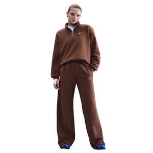 Nike Women's Sportswear Phoenix Fleece High-Waisted Wide-Leg Pants - Brown