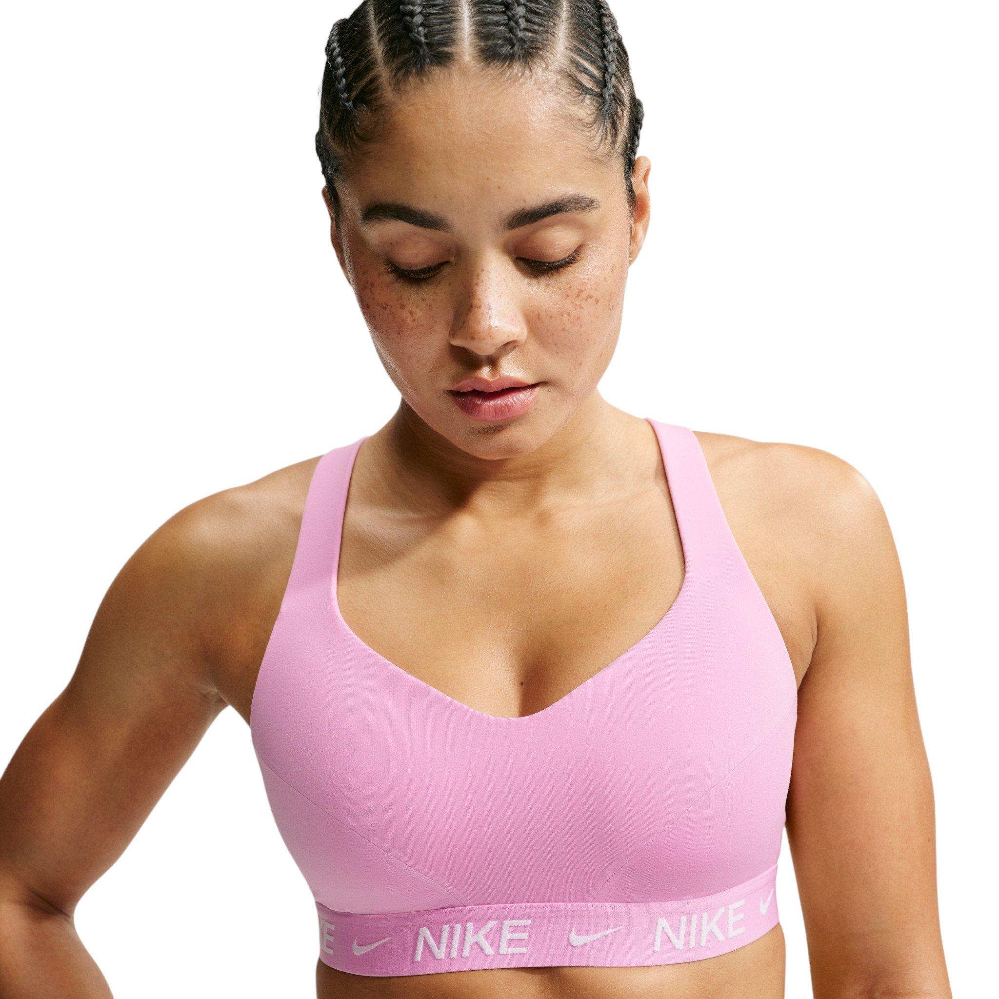 Nike Women's Indy High Support Padded Adjustable Spots Bra - Pink - PINK Thumbnail View 1