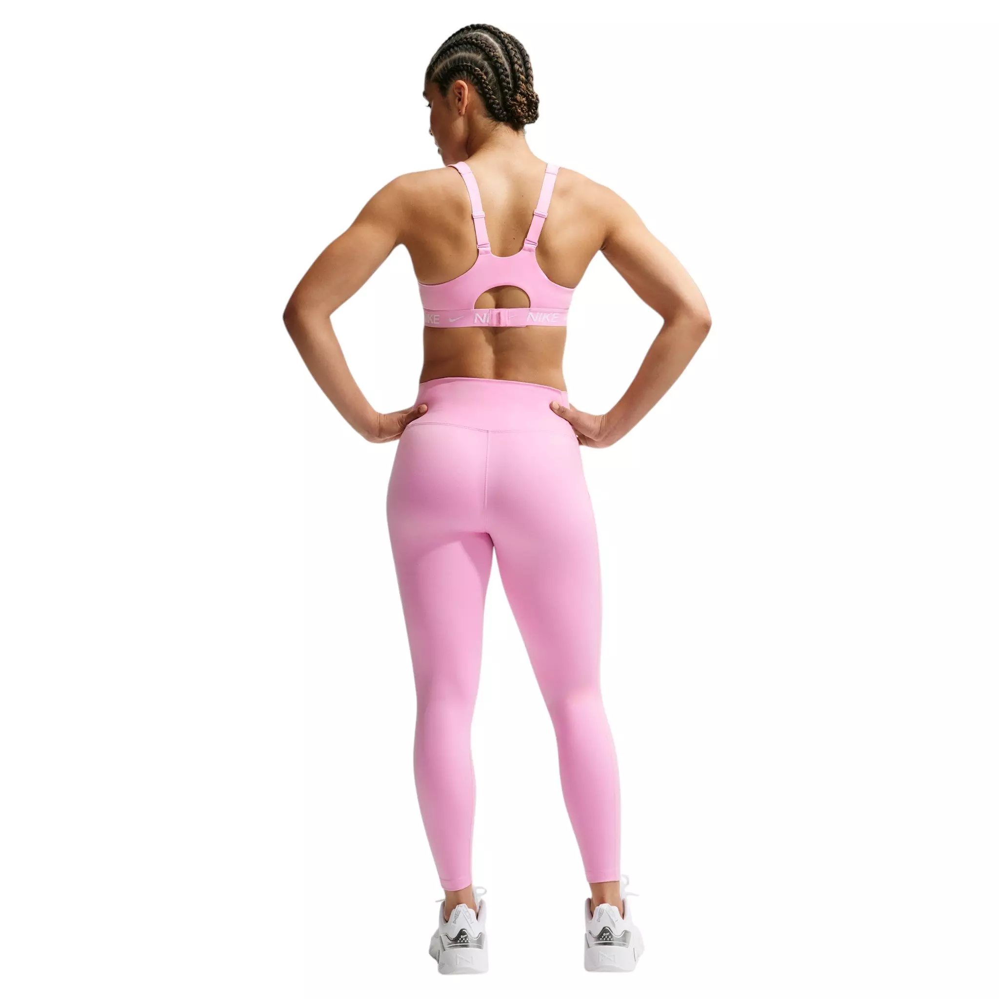 Nike Women's Indy High Support Padded Adjustable Spots Bra - Pink - PINK
