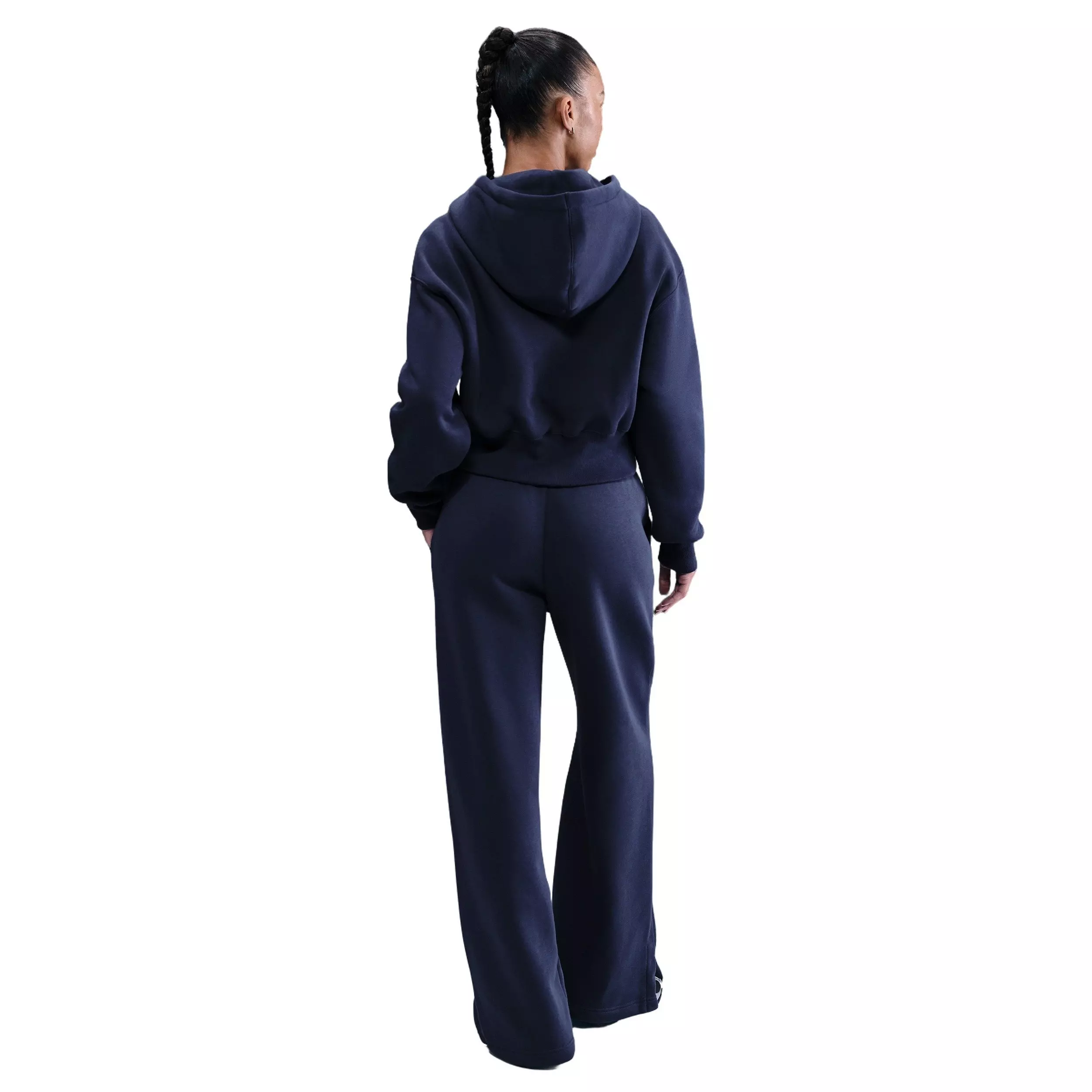 Nike Women's Sportswear Phoenix Fleece High-Waisted Wide-Leg Pants - Blue - BLUE