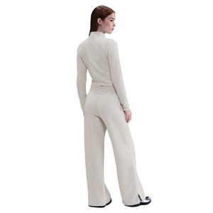 Nike Women's Sportswear Phoenix Plush High-Waisted Wide-Leg Cozy Fleece Pants - Beige