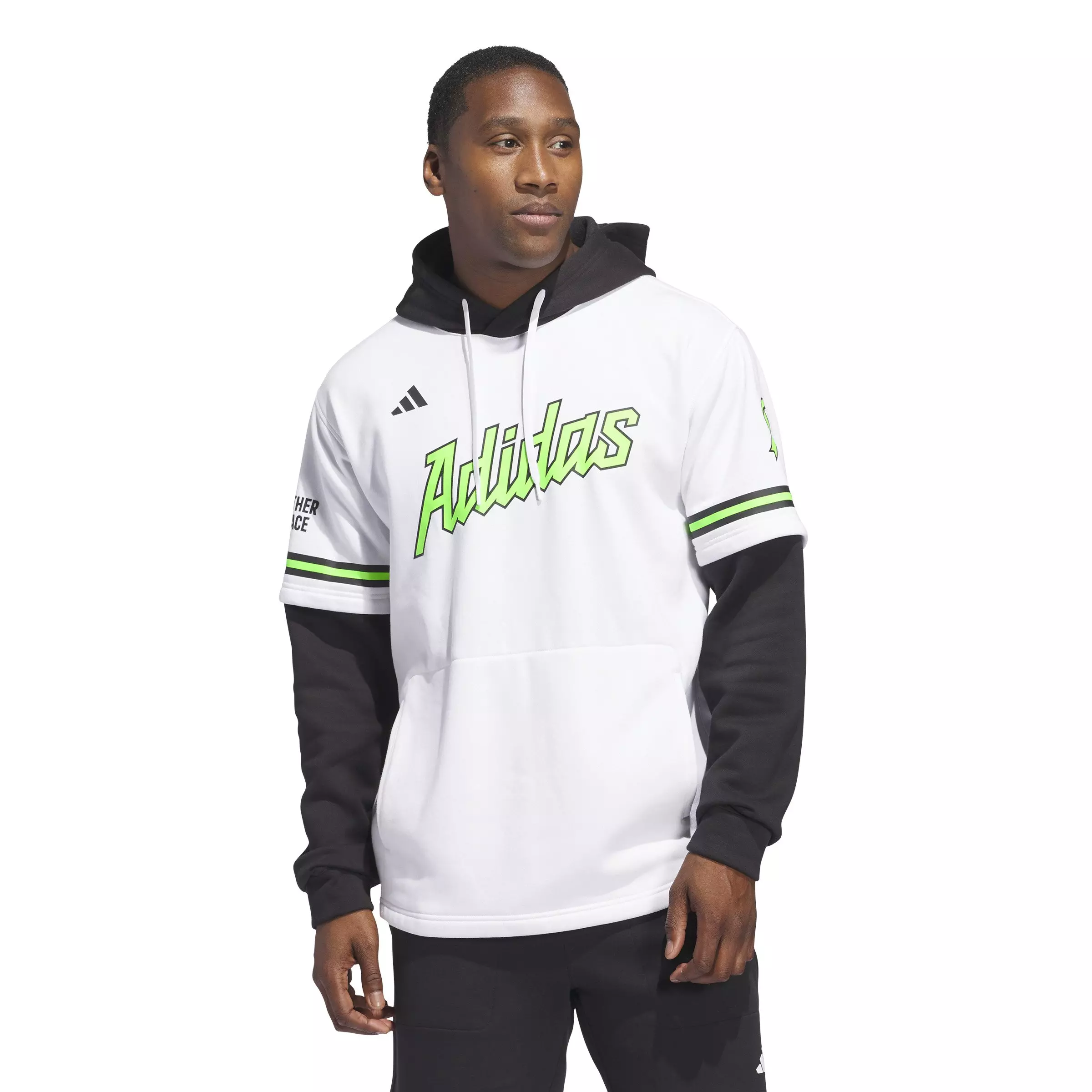 adidas Men's Mental Health Awareness Hooded Jersey-White - WHITE
