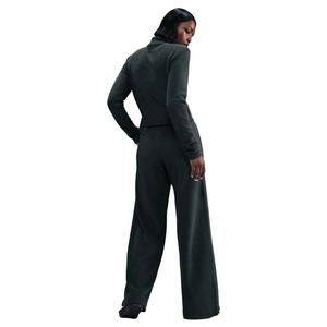 Nike Women's Sportswear Phoenix Plush High-Waisted Wide-Leg Cozy Fleece Pants - Green