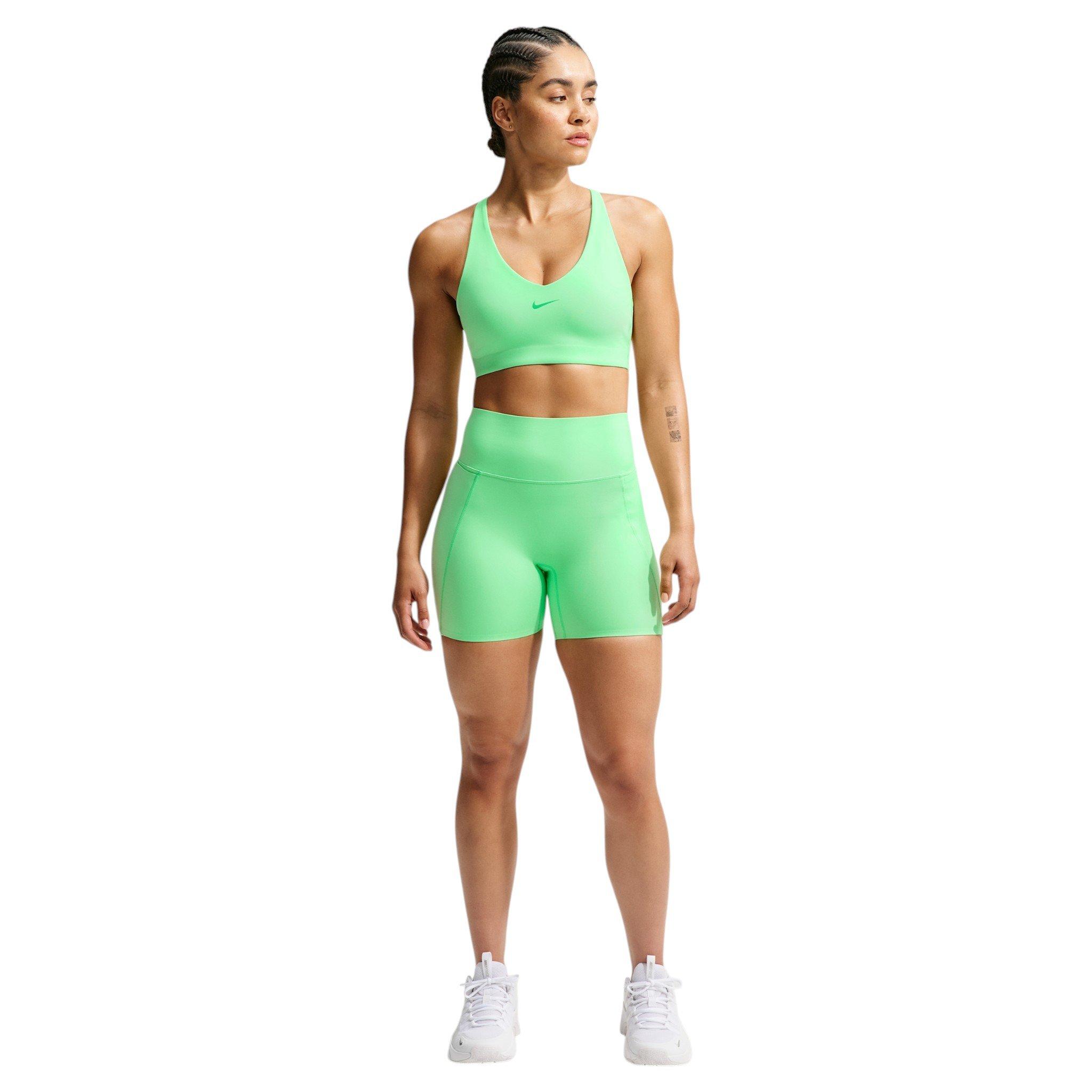 Nike Women's Universa Medium-Support Padded Sport Bra - Green - GREEN