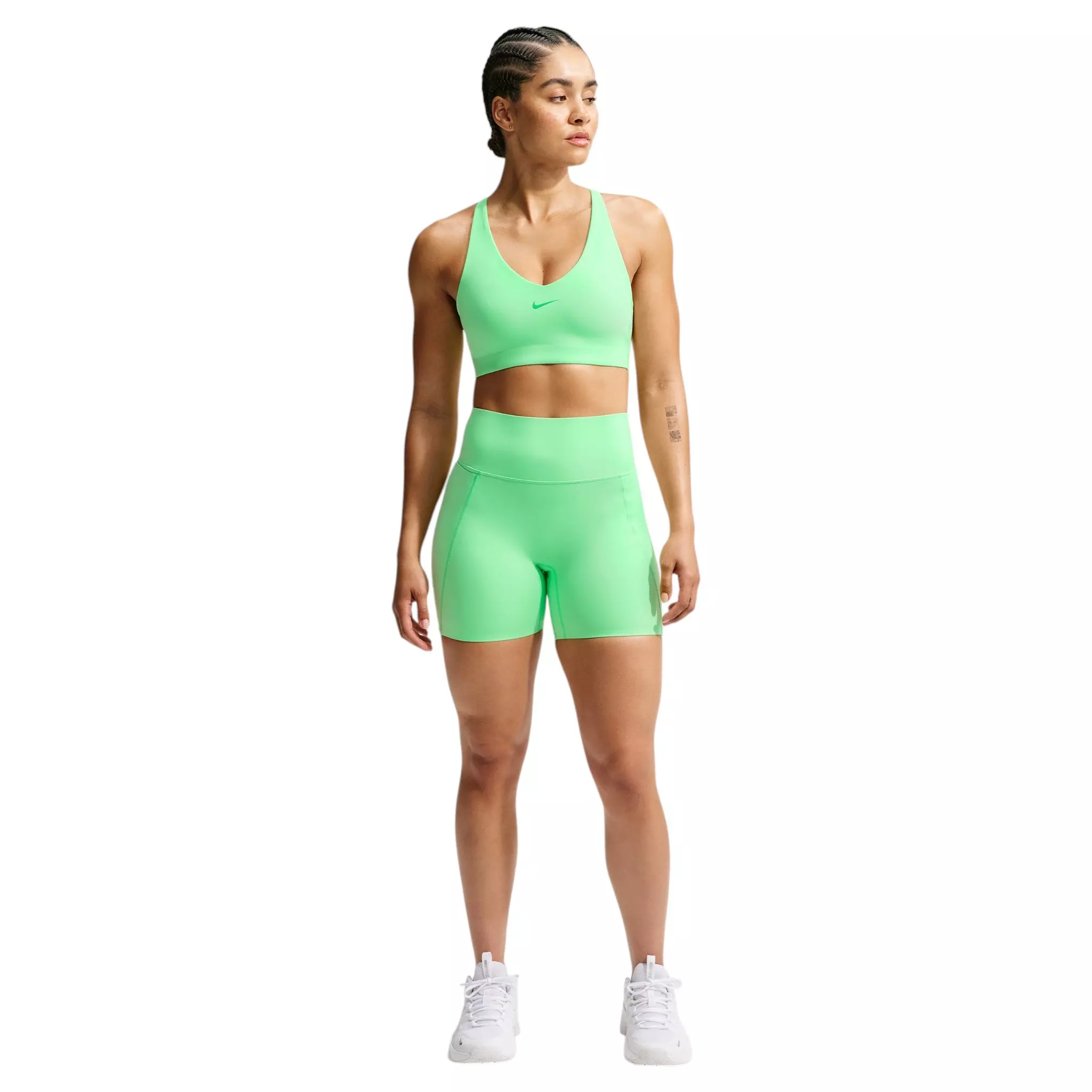 Nike Women's Universa Medium-Support Padded Sport Bra - Green - GREEN