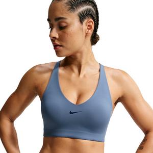 Nike Women's Universa Medium-Support Padded Sport Bra - Steel Blue - STEEL BLUE