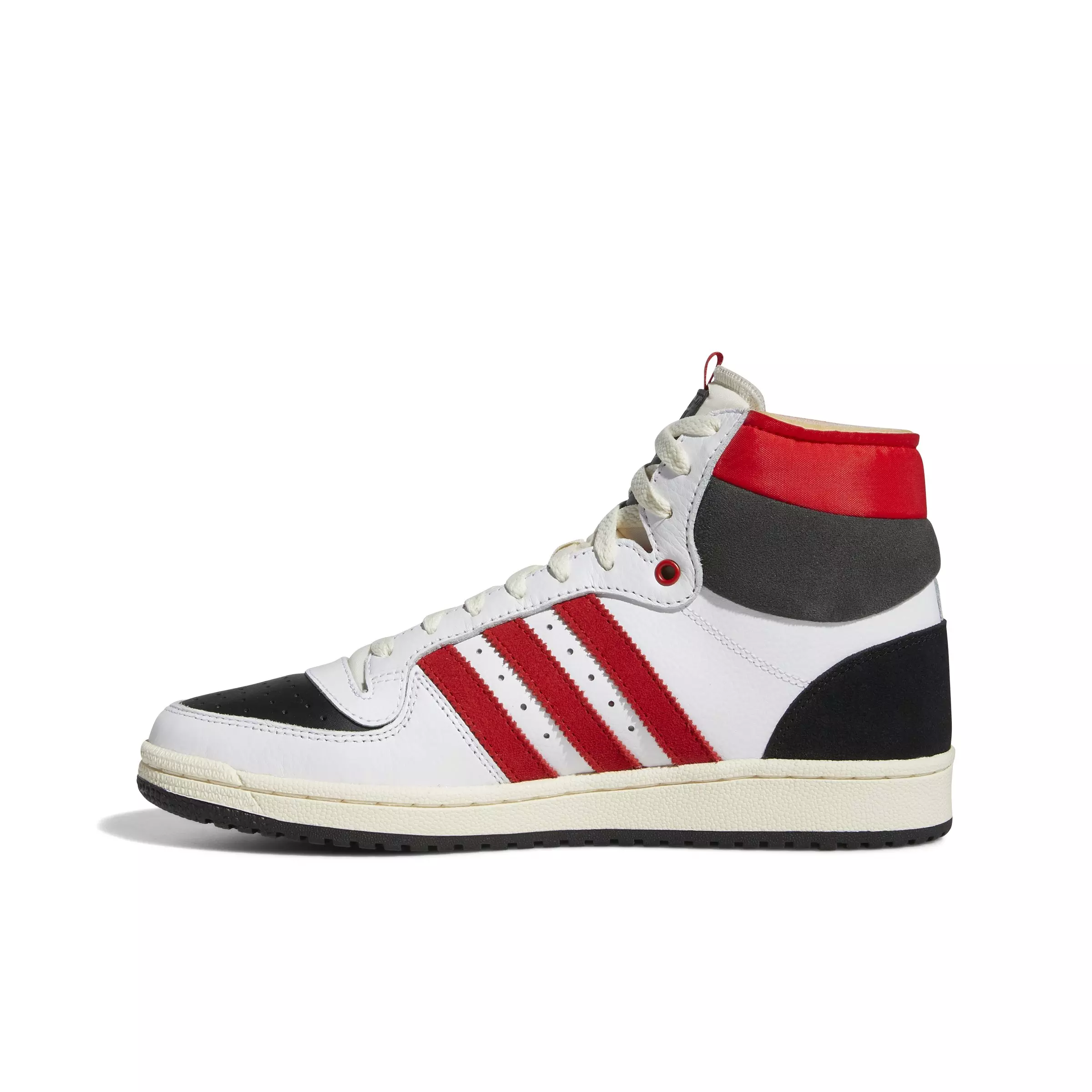 adidas Top Ten RB "Ftwr White/Core Black/Vivid Red" Grade School Boys' Shoe - WHITE/BLACK/RED