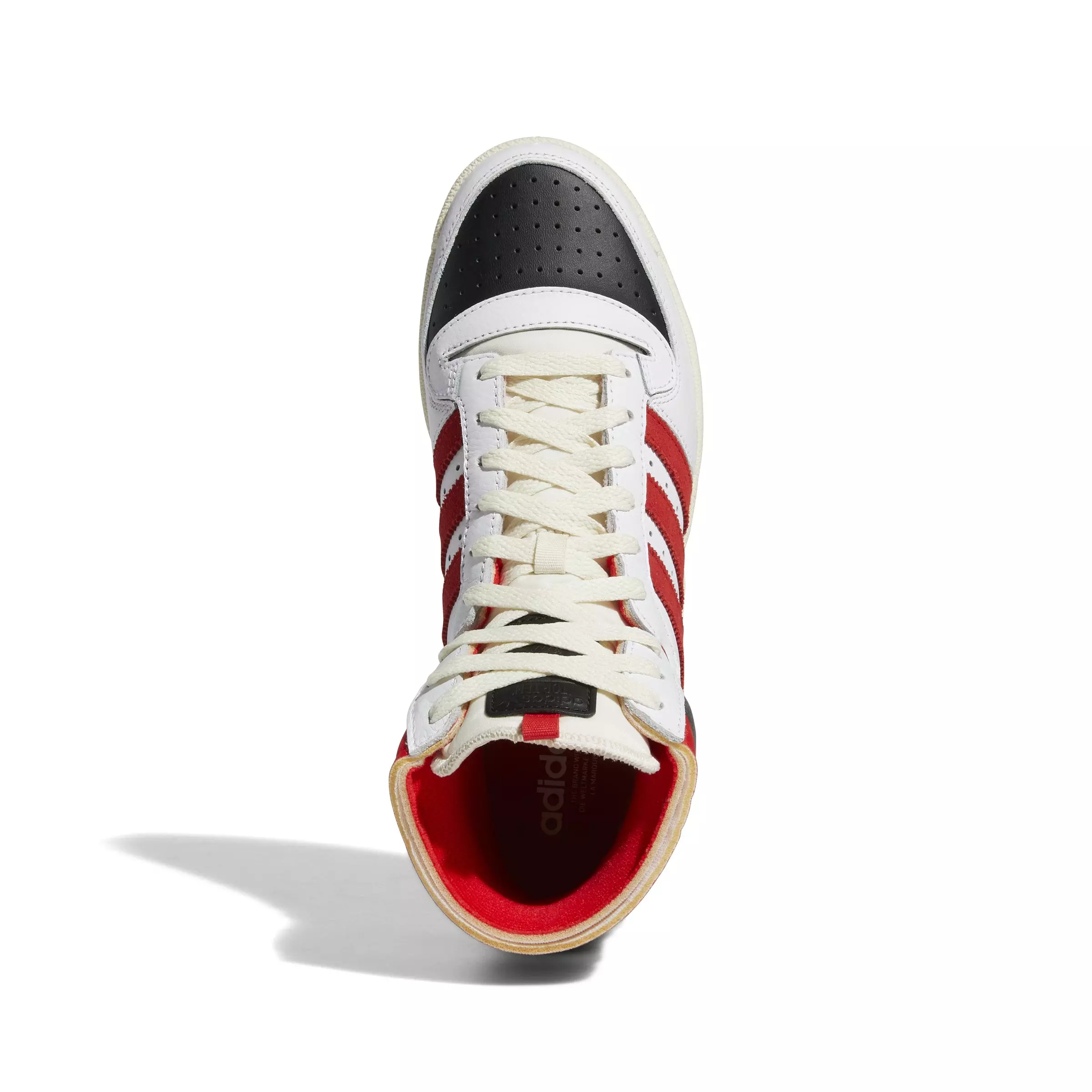 adidas Top Ten RB "Ftwr White/Core Black/Vivid Red" Grade School Boys' Shoe - WHITE/BLACK/RED