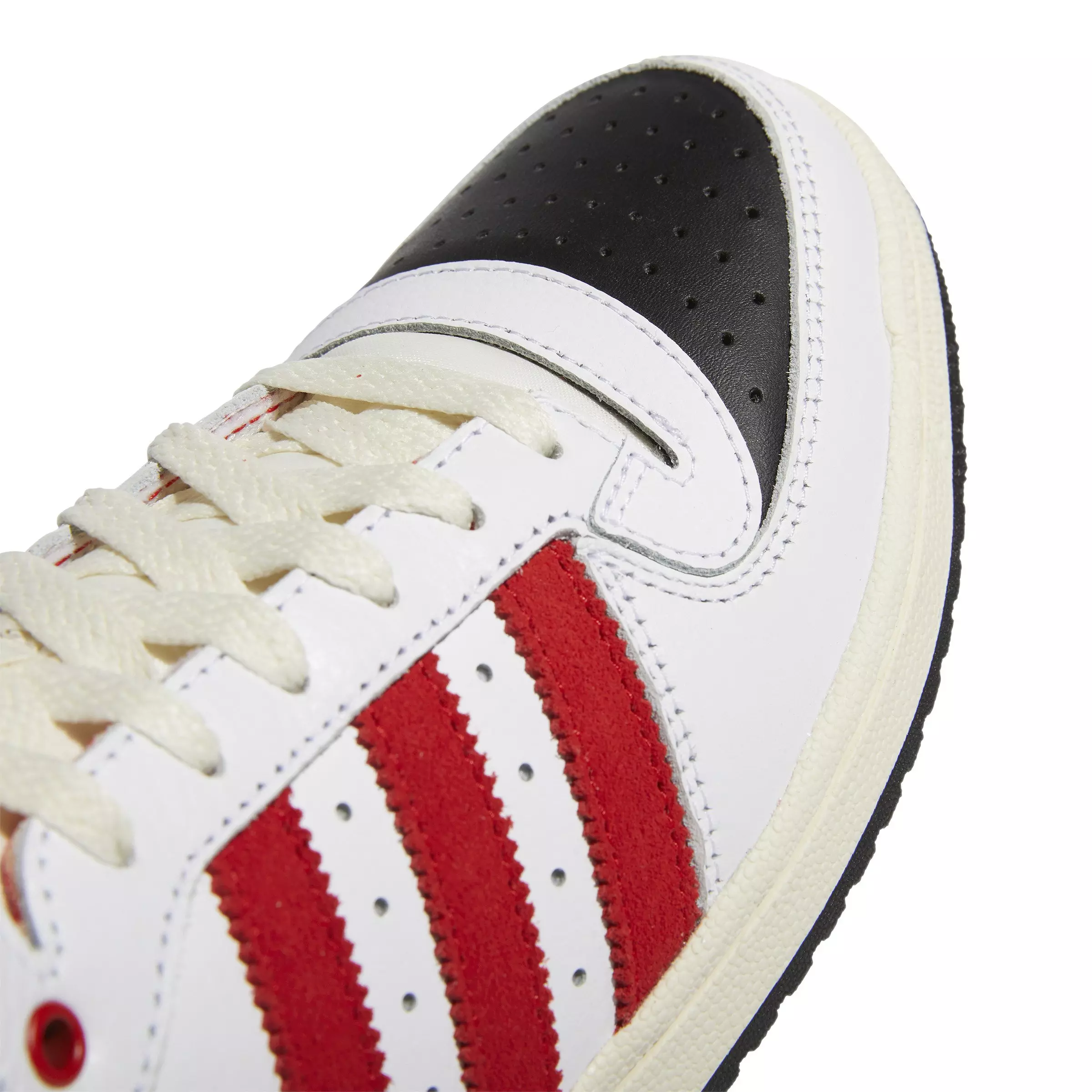 adidas Top Ten RB "Ftwr White/Core Black/Vivid Red" Grade School Boys' Shoe - WHITE/BLACK/RED