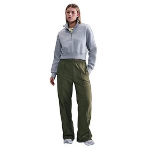 Nike Women's Sportswear Everything Wovens Mid-Rise Open-Hem Pants - Green