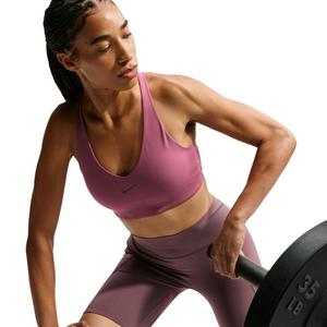 Nike Women's Universa Medium-Support Padded Sport Bra - Pink Smoke - PINK SMOKE