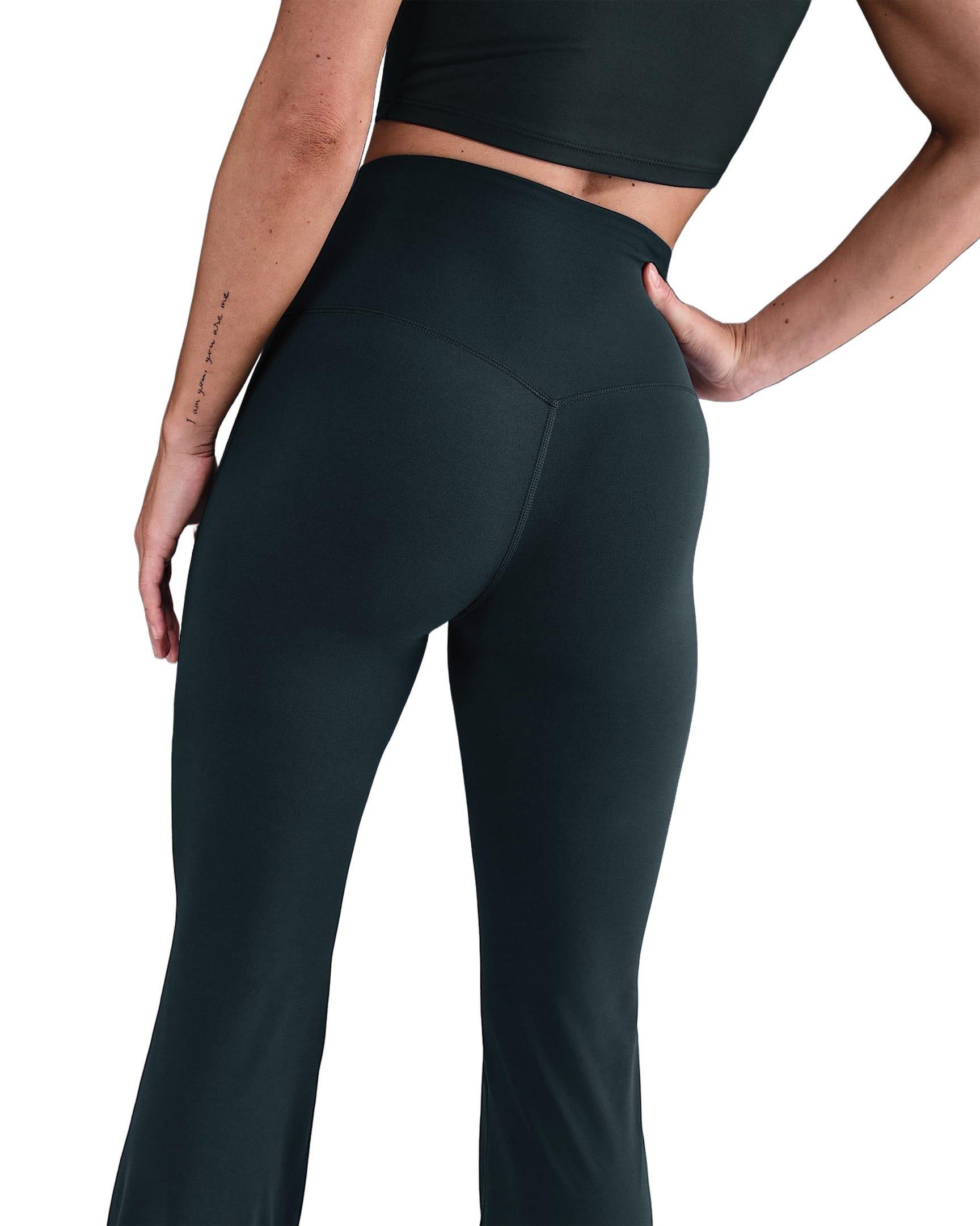Nike Women's Zenvy High-Waisted Flare Leggings - Seaweed Green - SEAWEED GREEN Thumbnail View 2