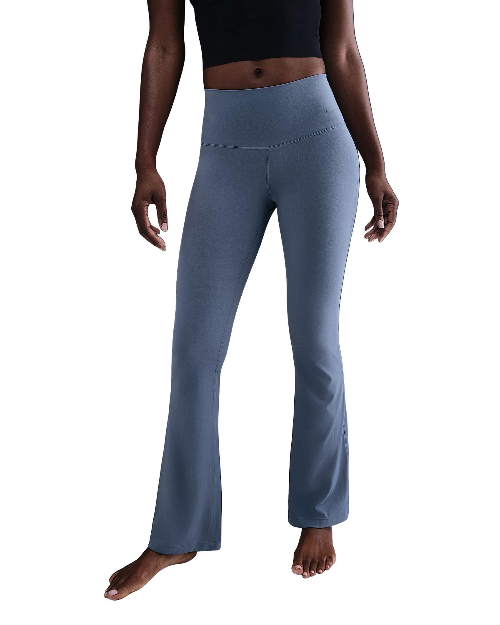 Nike Women's Zenvy High-Waisted Flare Leggings - Blue - BLUE Thumbnail View 3