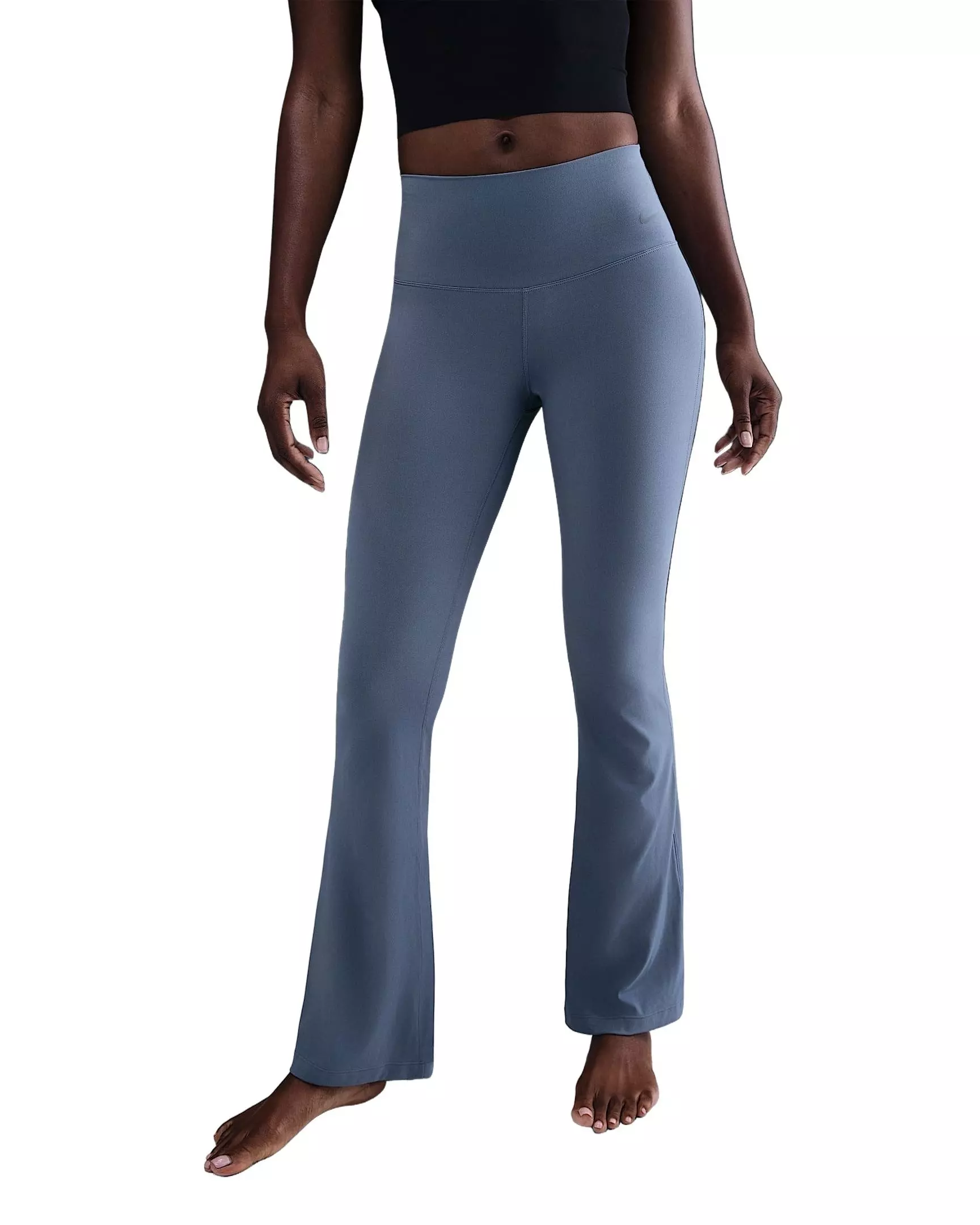 Nike Women's Zenvy High-Waisted Flare Leggings - Blue - BLUE